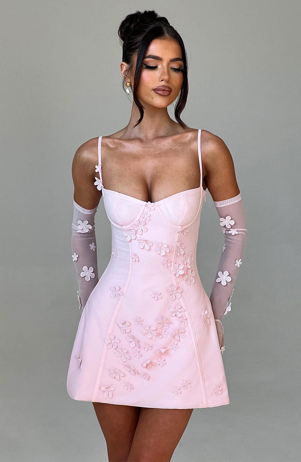 Dalary Mini Dress - Blush - Image 5