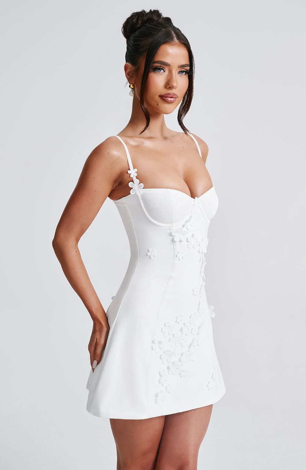 Dalary Mini Dress - Ivory - Image 9