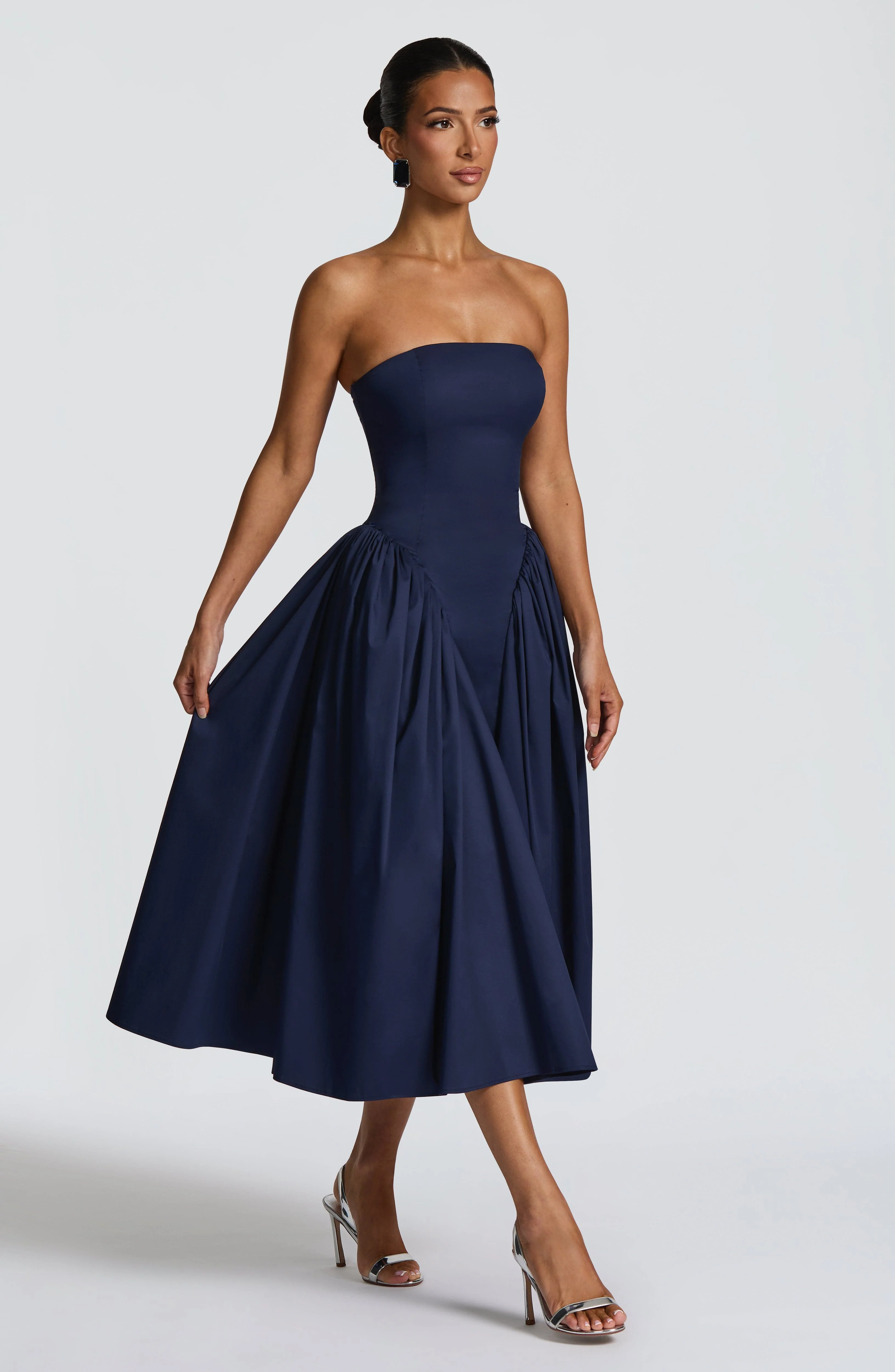 Darla Midi Dress - Navy - Image 2