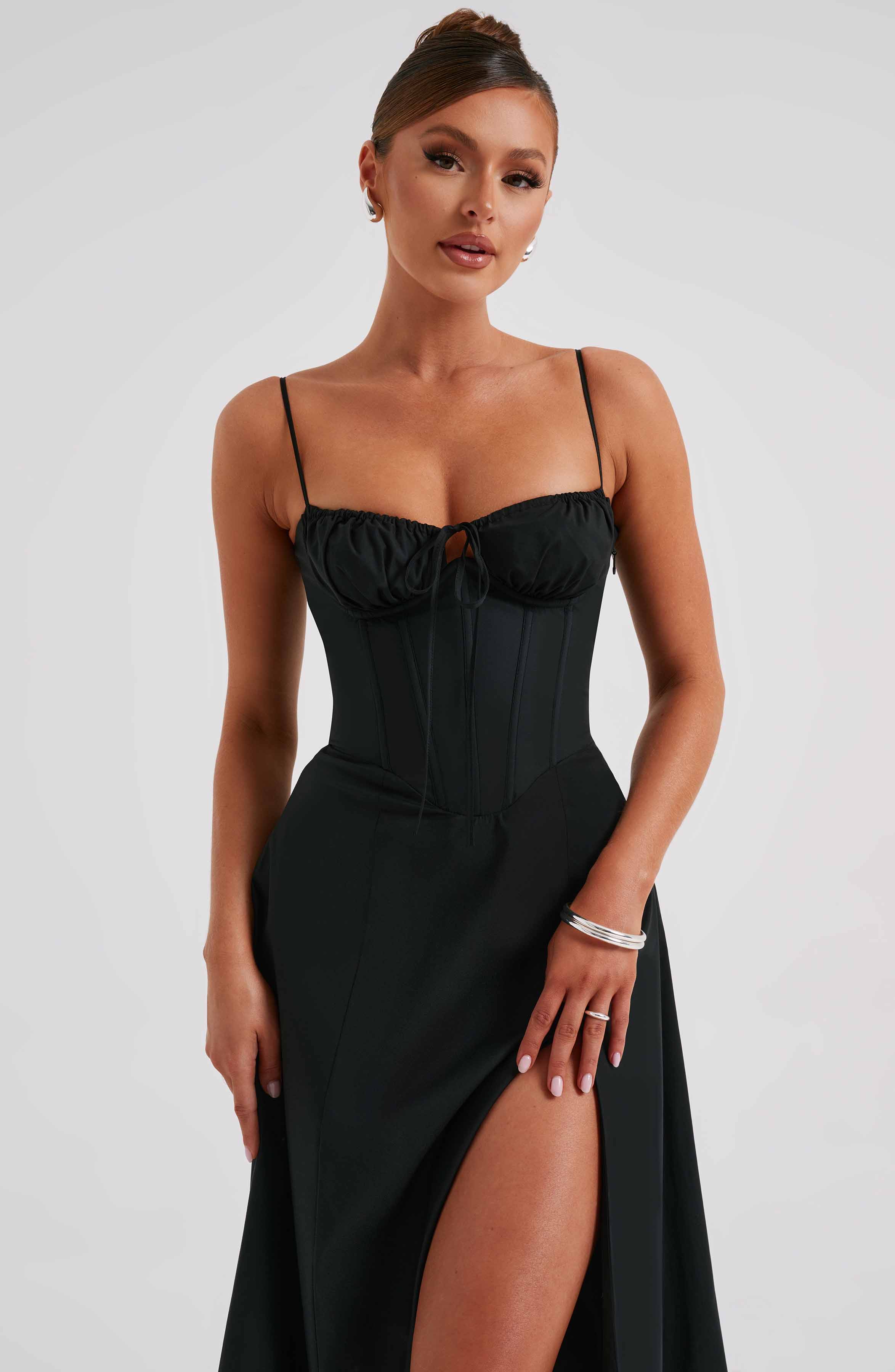 Deanna Midi Dress - Black - Image 12