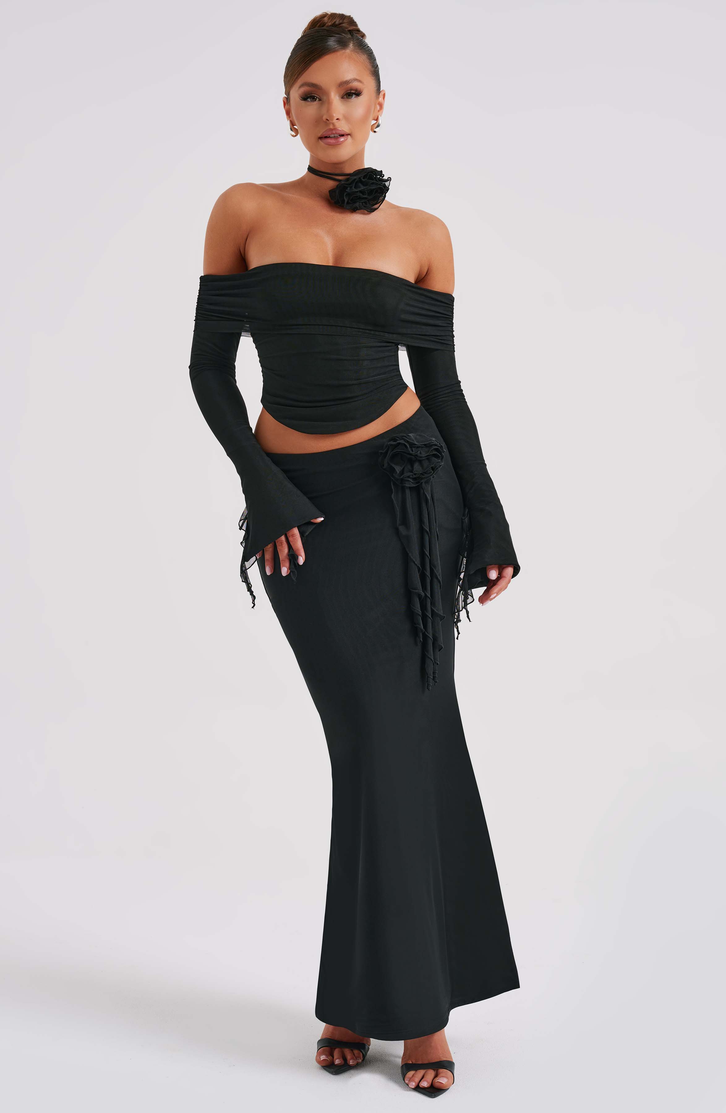 Deema Maxi Skirt - Black - Image 6