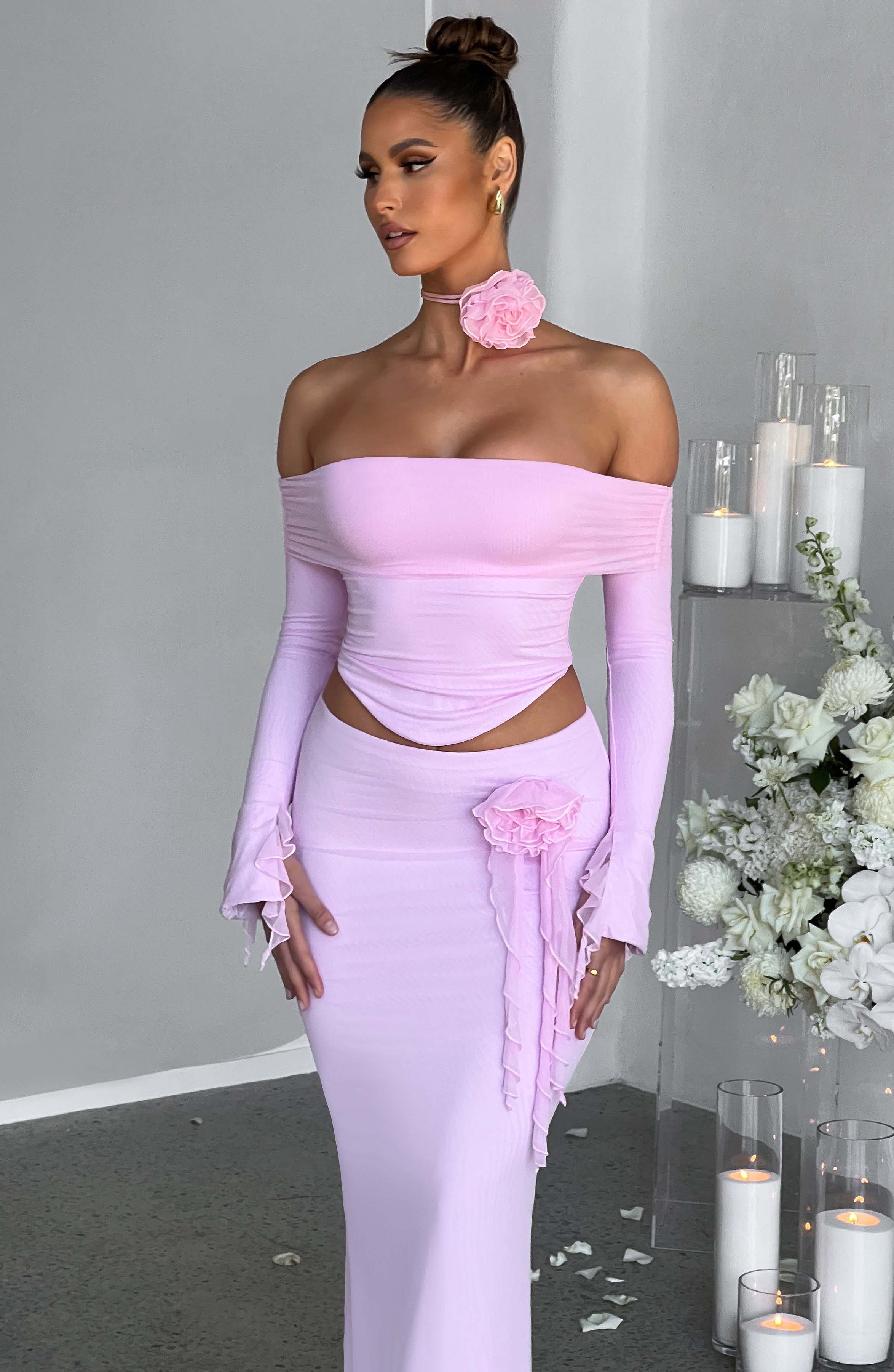 Deema Maxi Skirt - Pink - Image 3