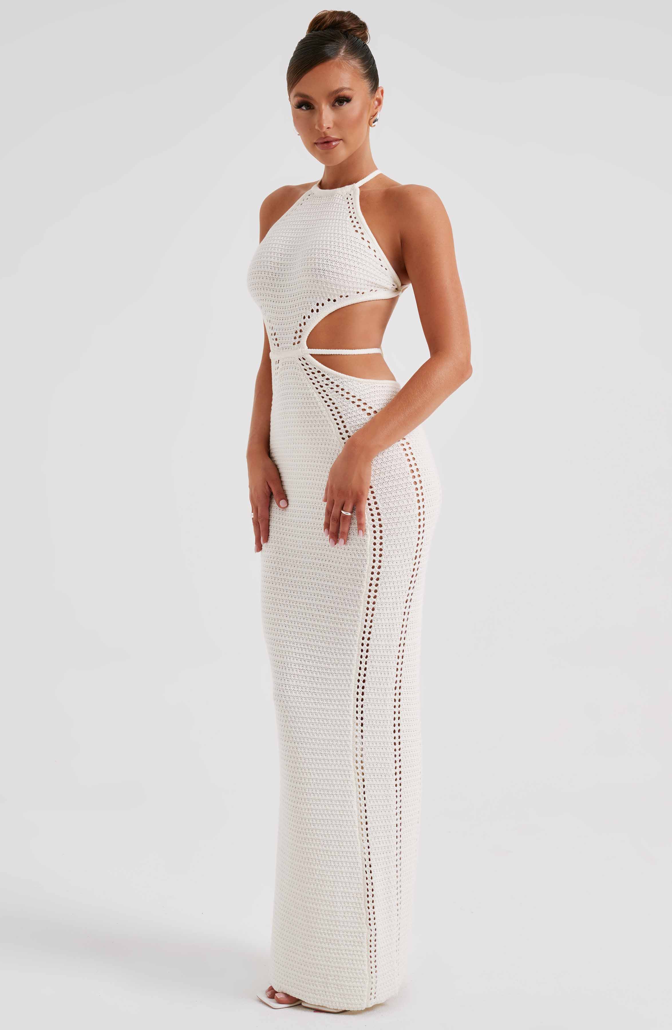 Delia Maxi Dress - White - Image 4