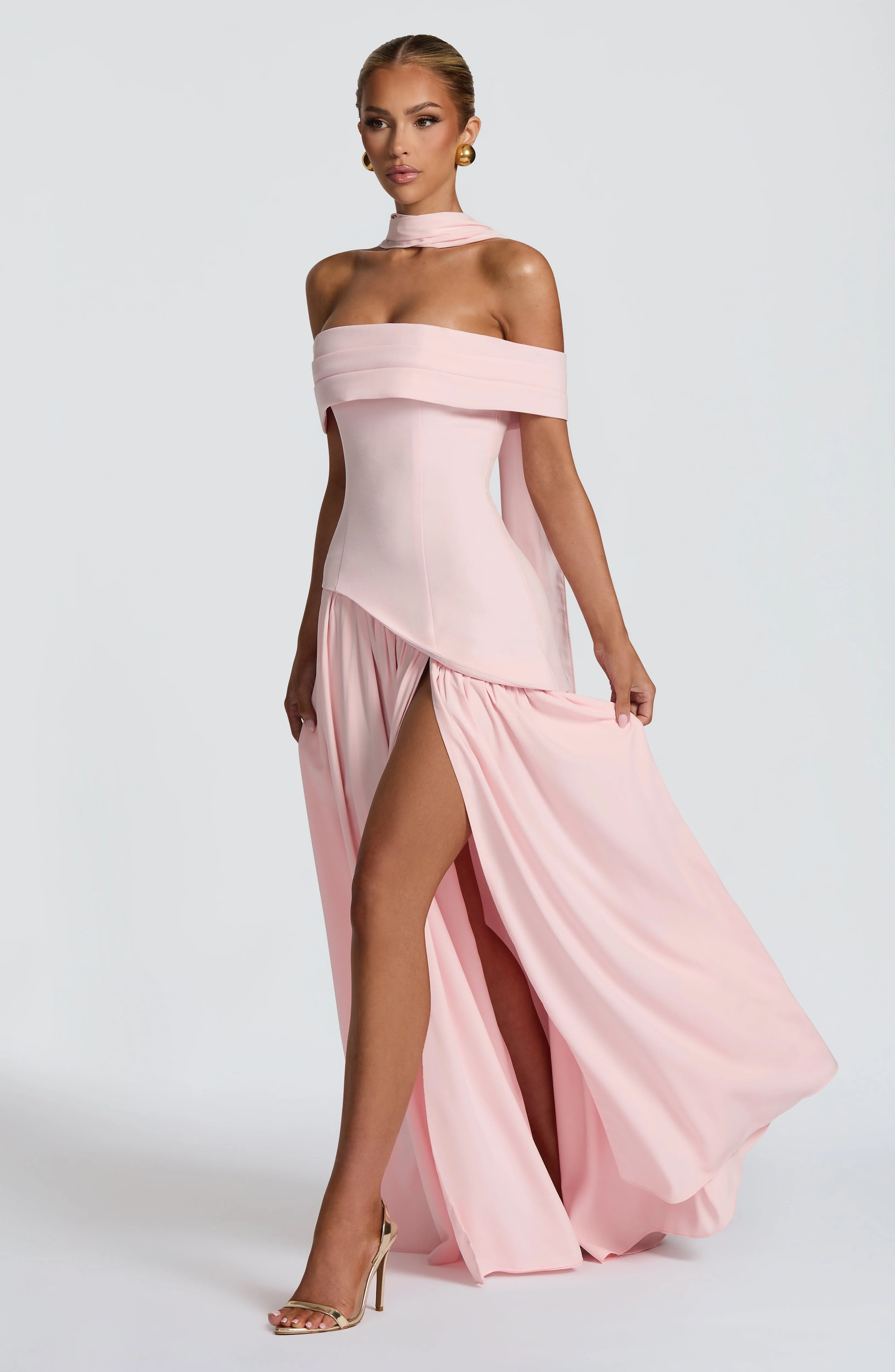 Delilah Maxi Dress - Blush - Image 2