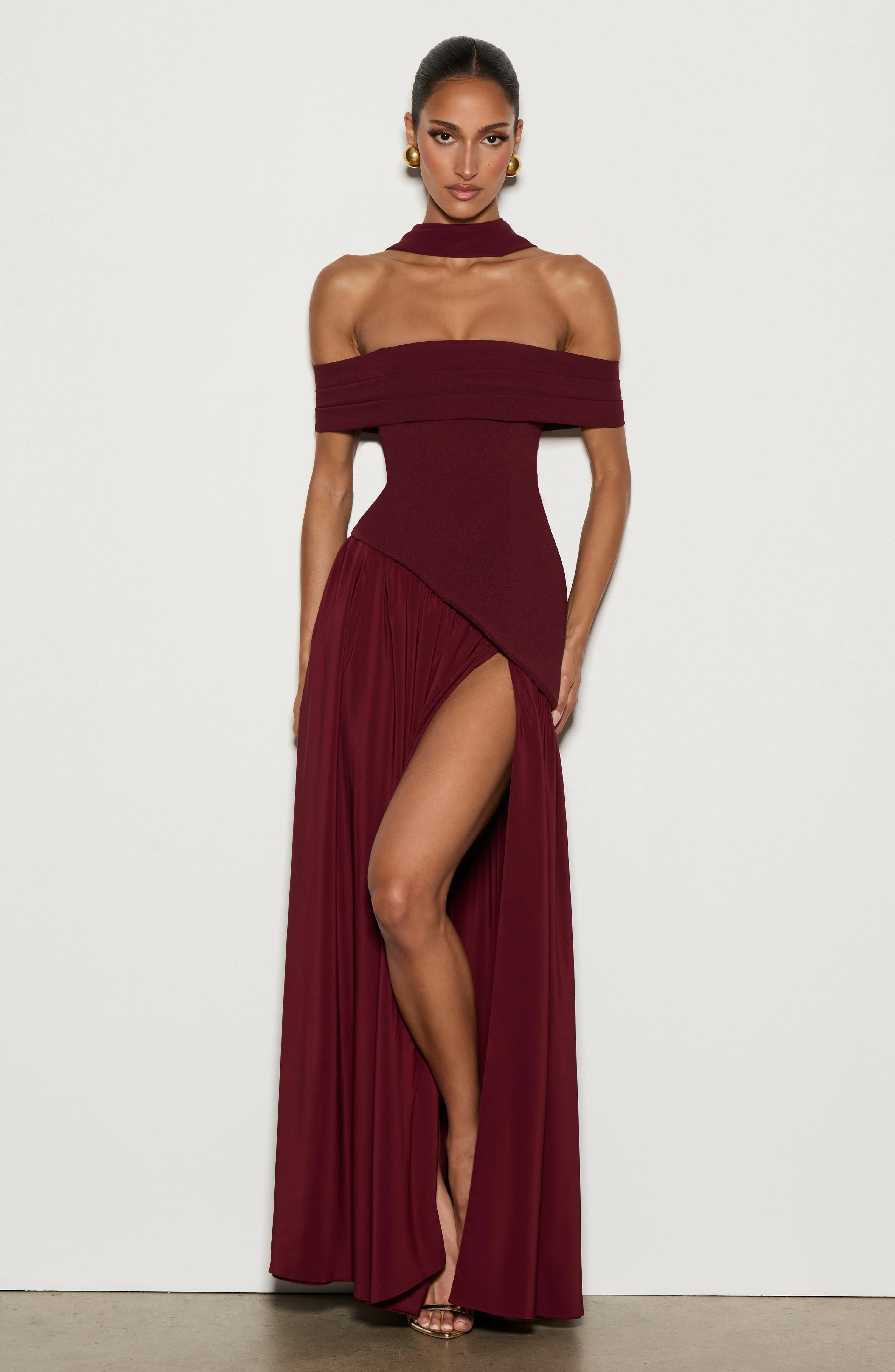 Delilah Maxi Dress - Cherry Lacquer - Image 8