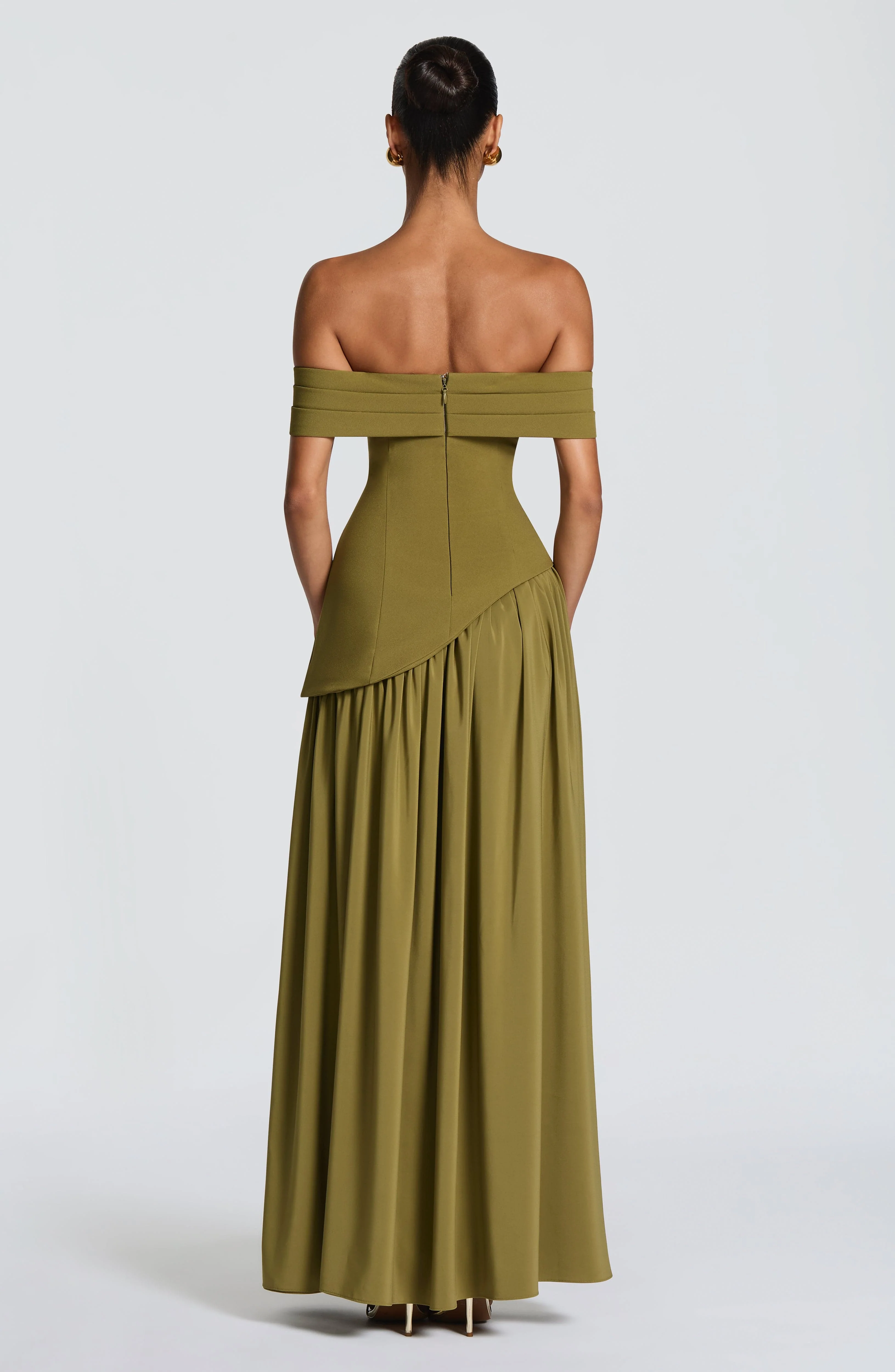Delilah Maxi Dress - Deep Olive - Image 5