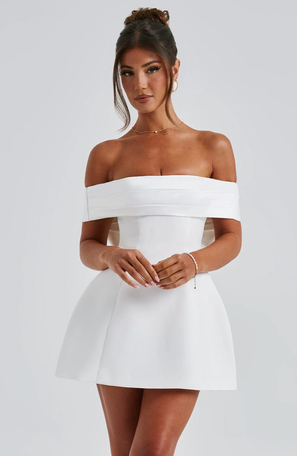 Delta Mini Dress - Ivory - Image 10