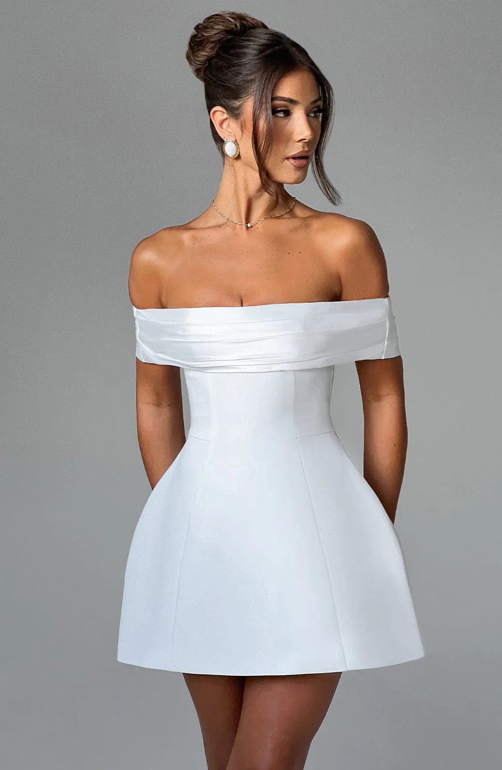 Delta Mini Dress - Ivory - Image 3