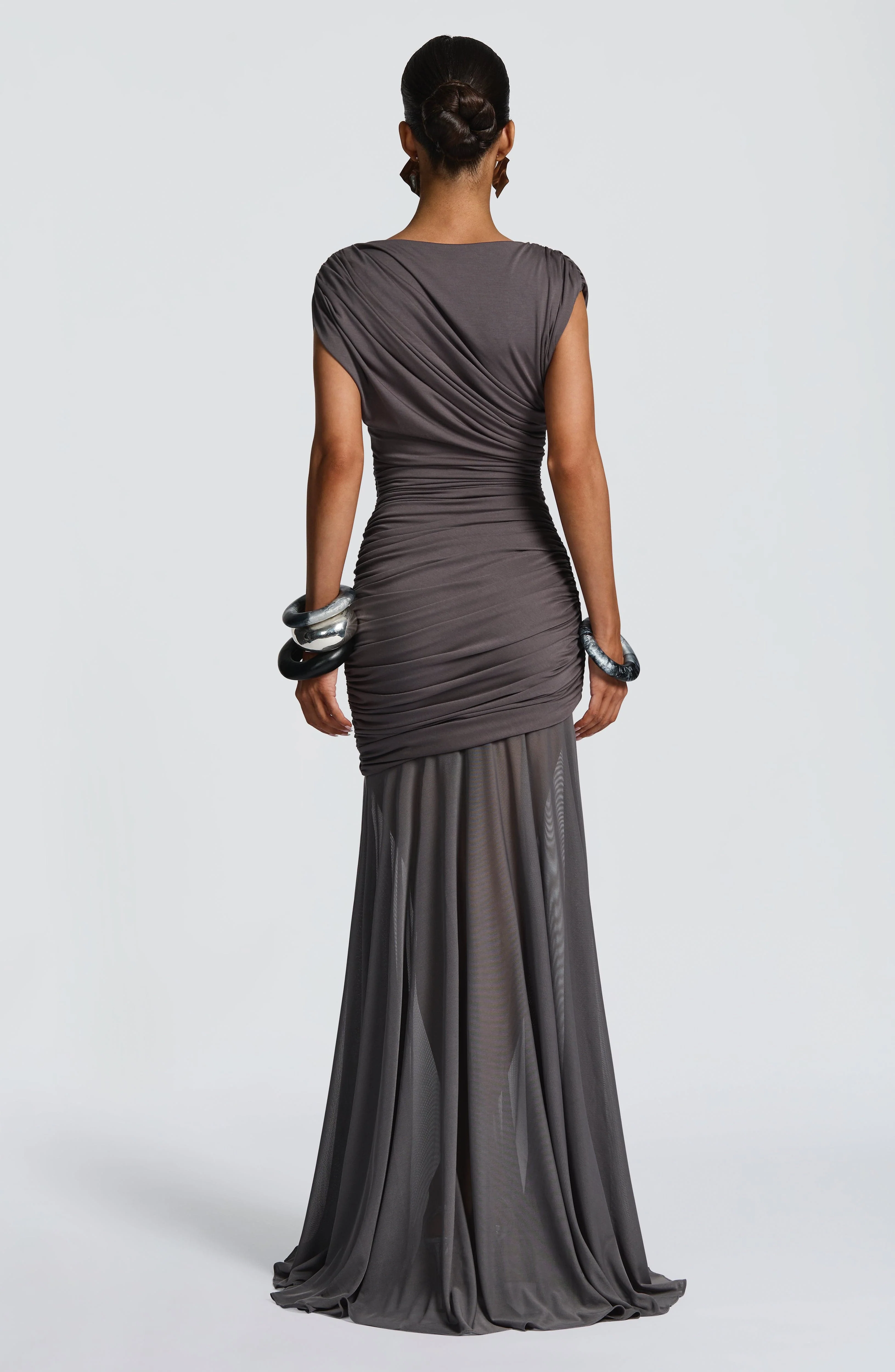 Demelza Maxi Dress - Charcoal - Image 3