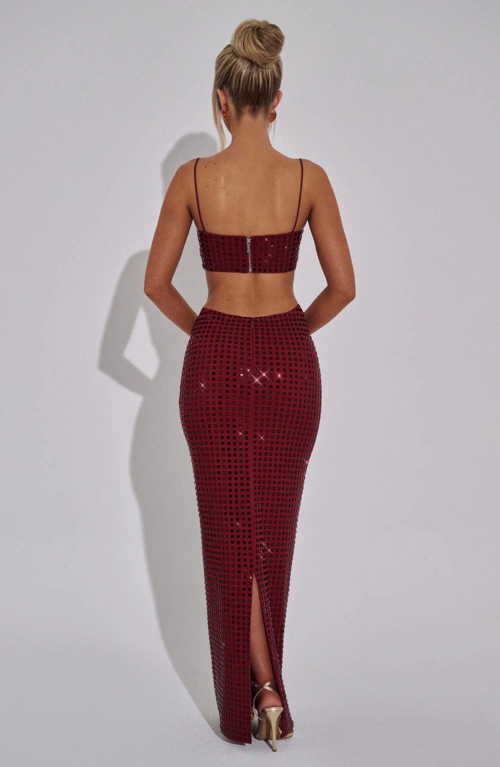 Dimity Maxi Skirt - Wine - Image 4