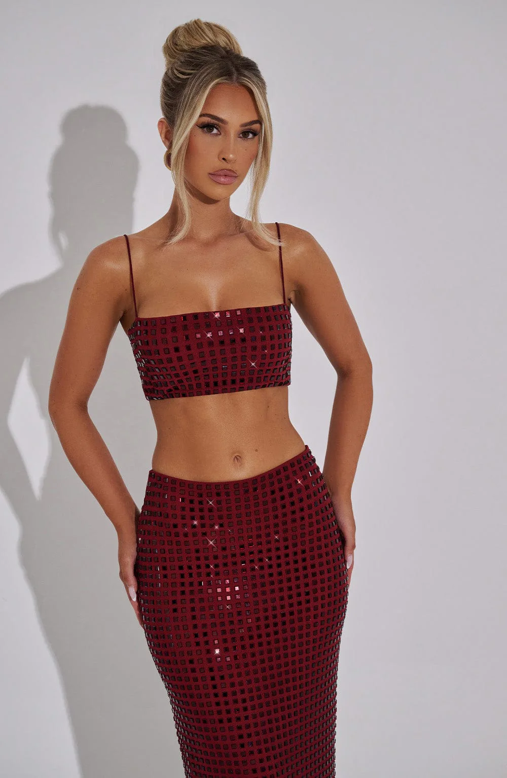 Dimity Top - Wine - Image 6
