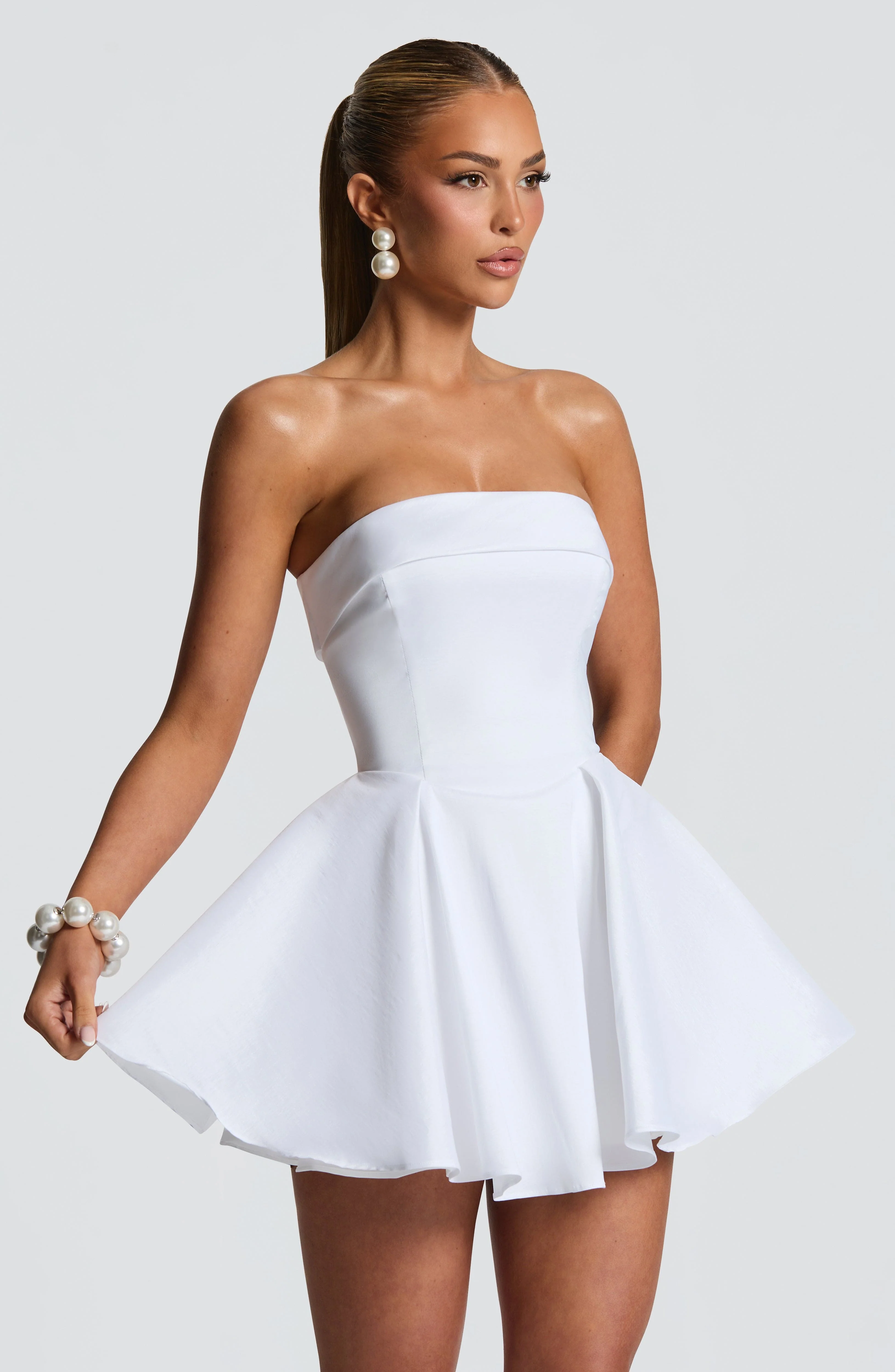 Dionne Mini Dress - Ivory - Image 2