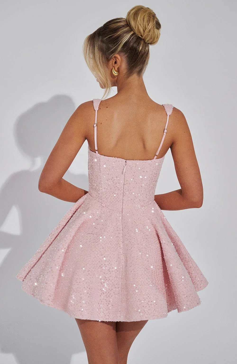 Dorothy Mini Dress - Blush - Image 4