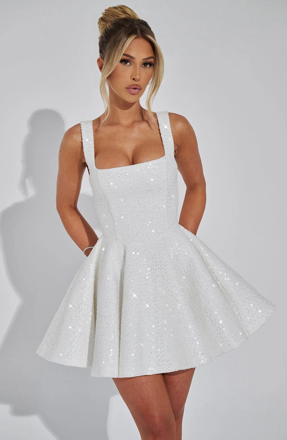 Dorothy Mini Dress - Ivory - Image 6