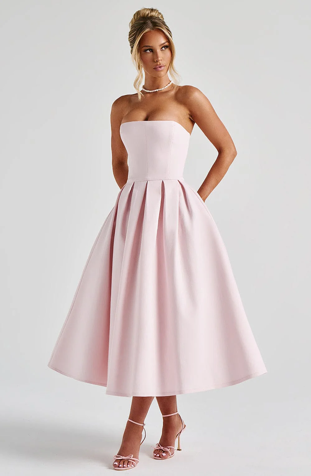 Edith Midi Dress - Blush - Image 7
