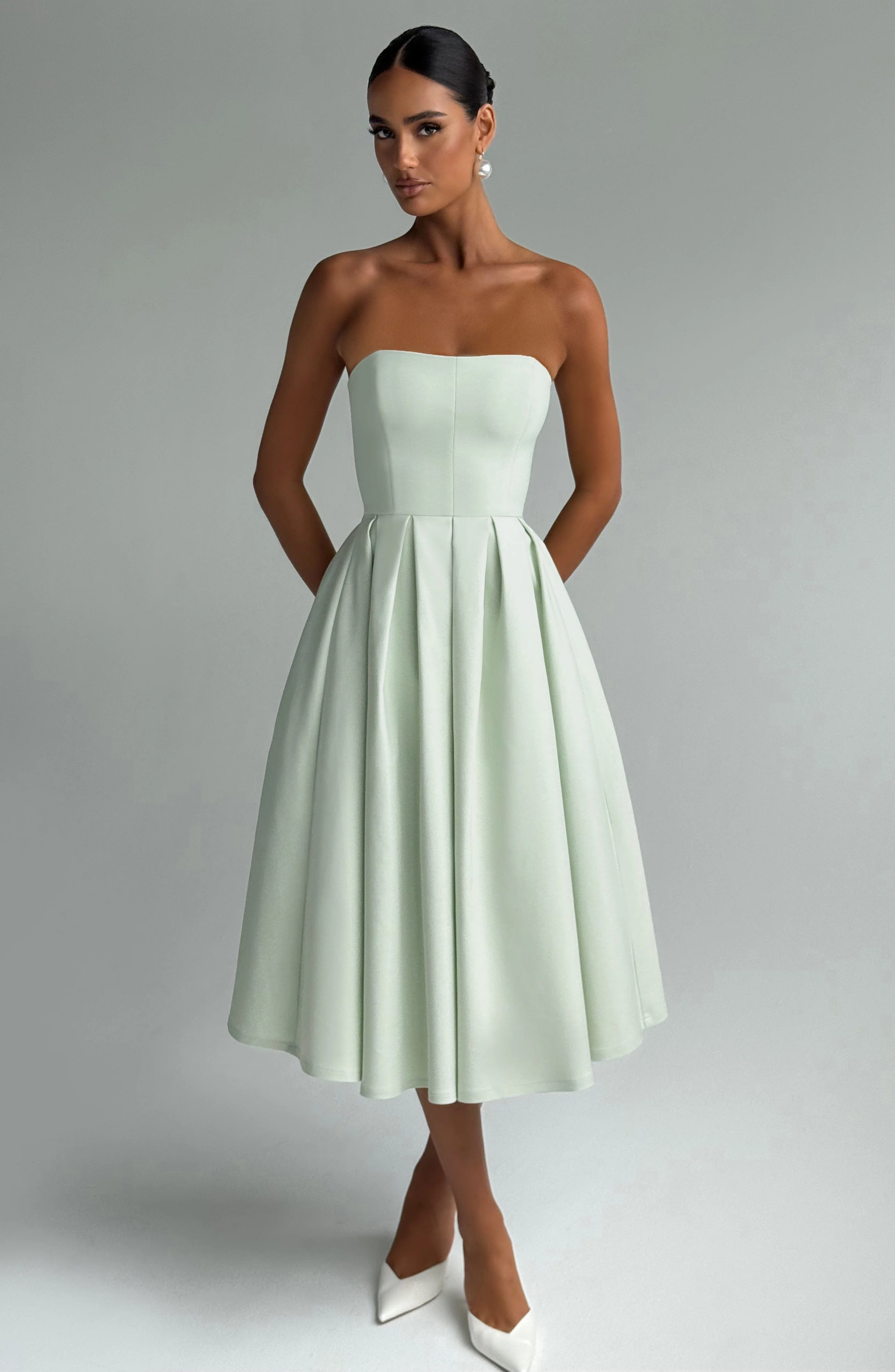 Edith Midi Dress - Mint - Image 2