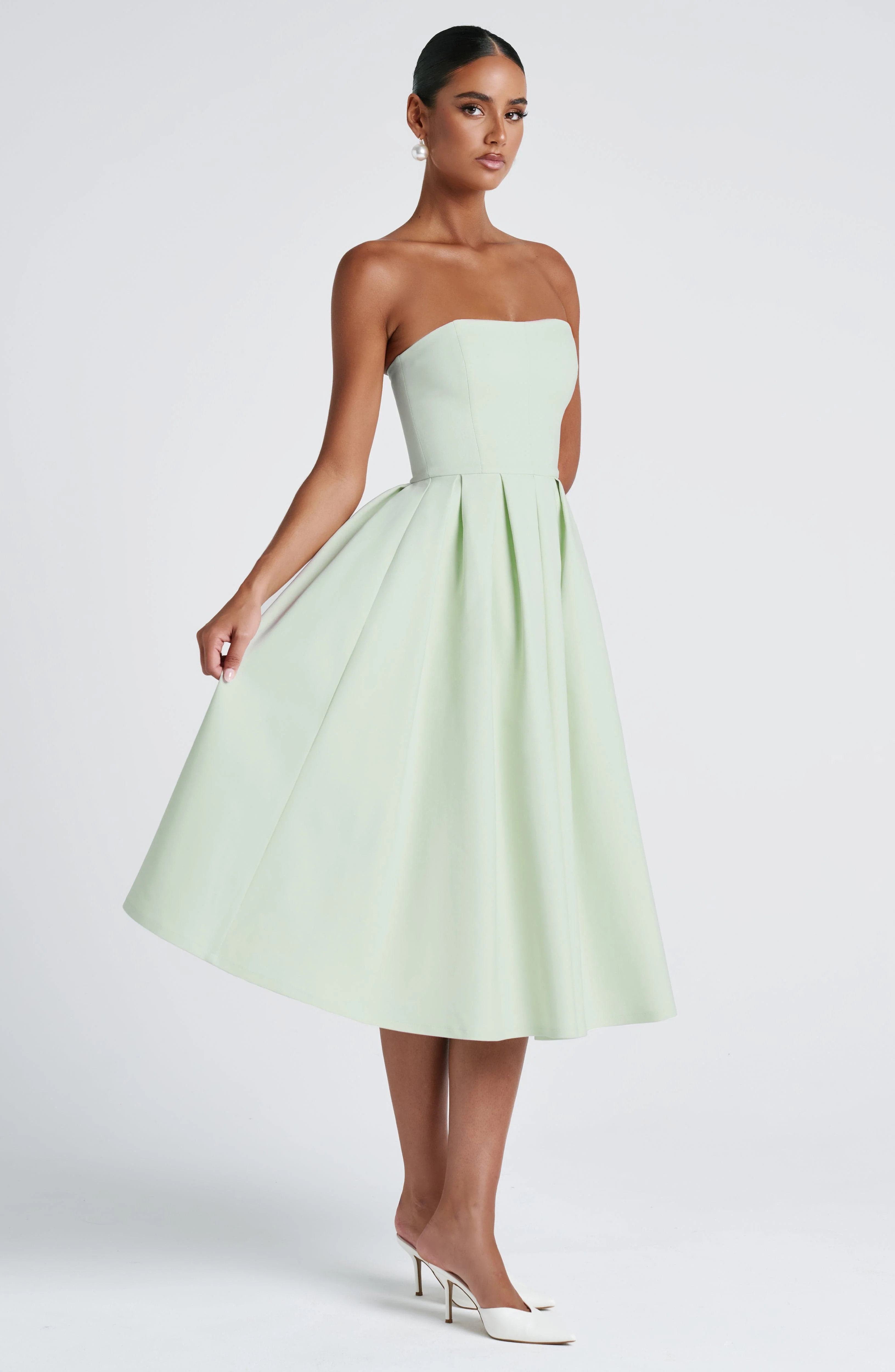 Edith Midi Dress - Mint - Image 4