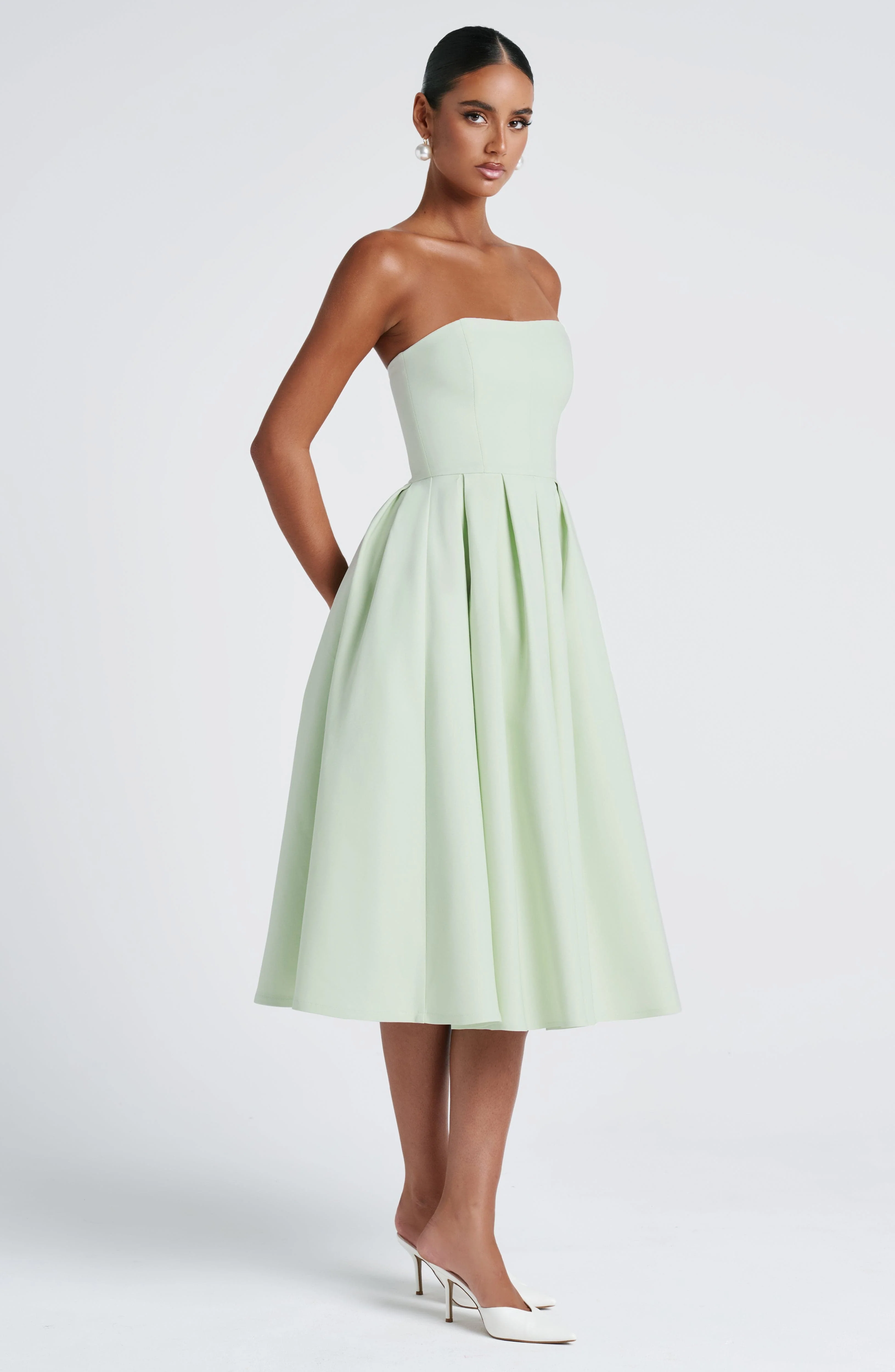 Edith Midi Dress - Mint - Image 6