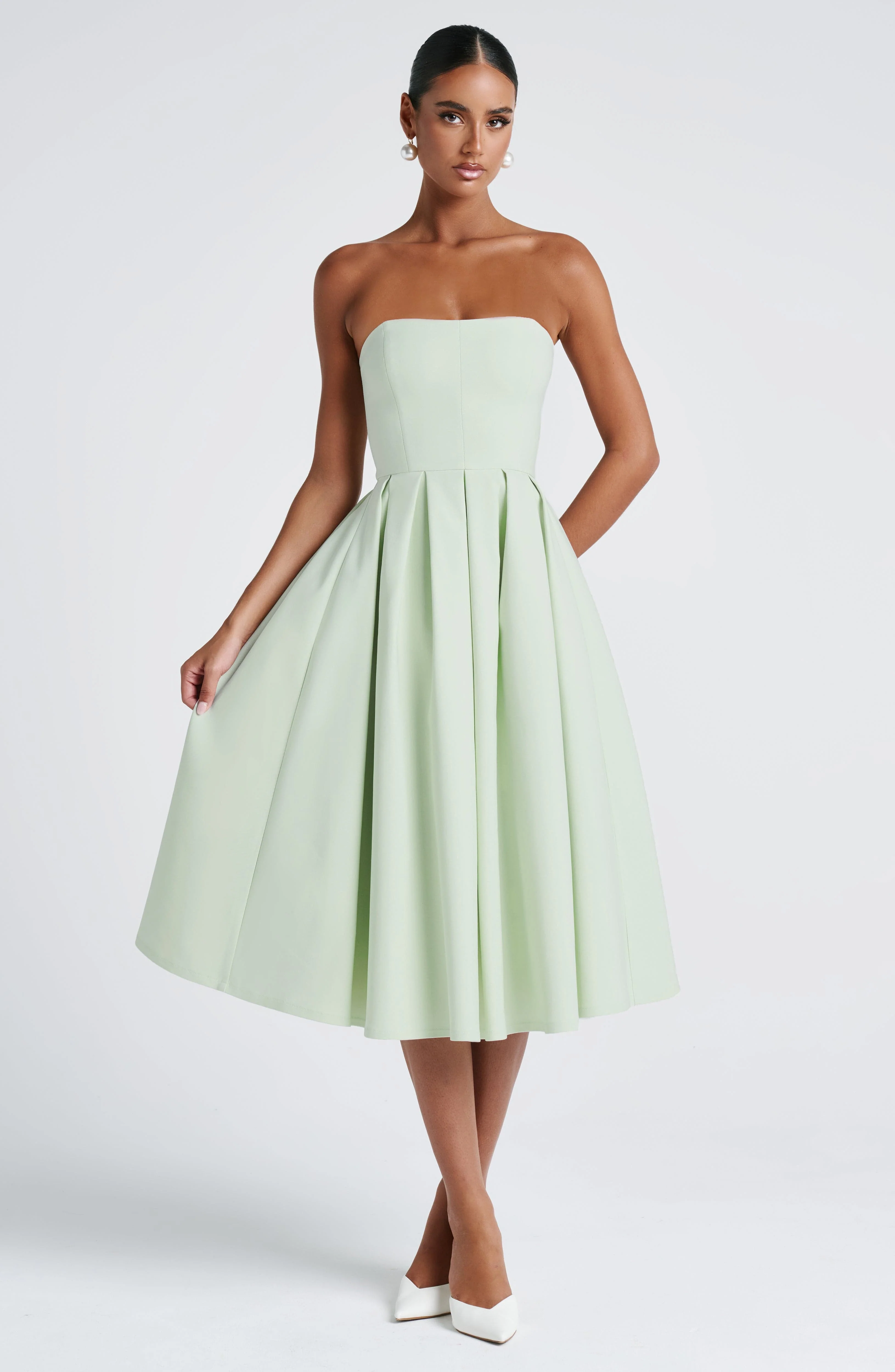 Edith Midi Dress - Mint - Image 7