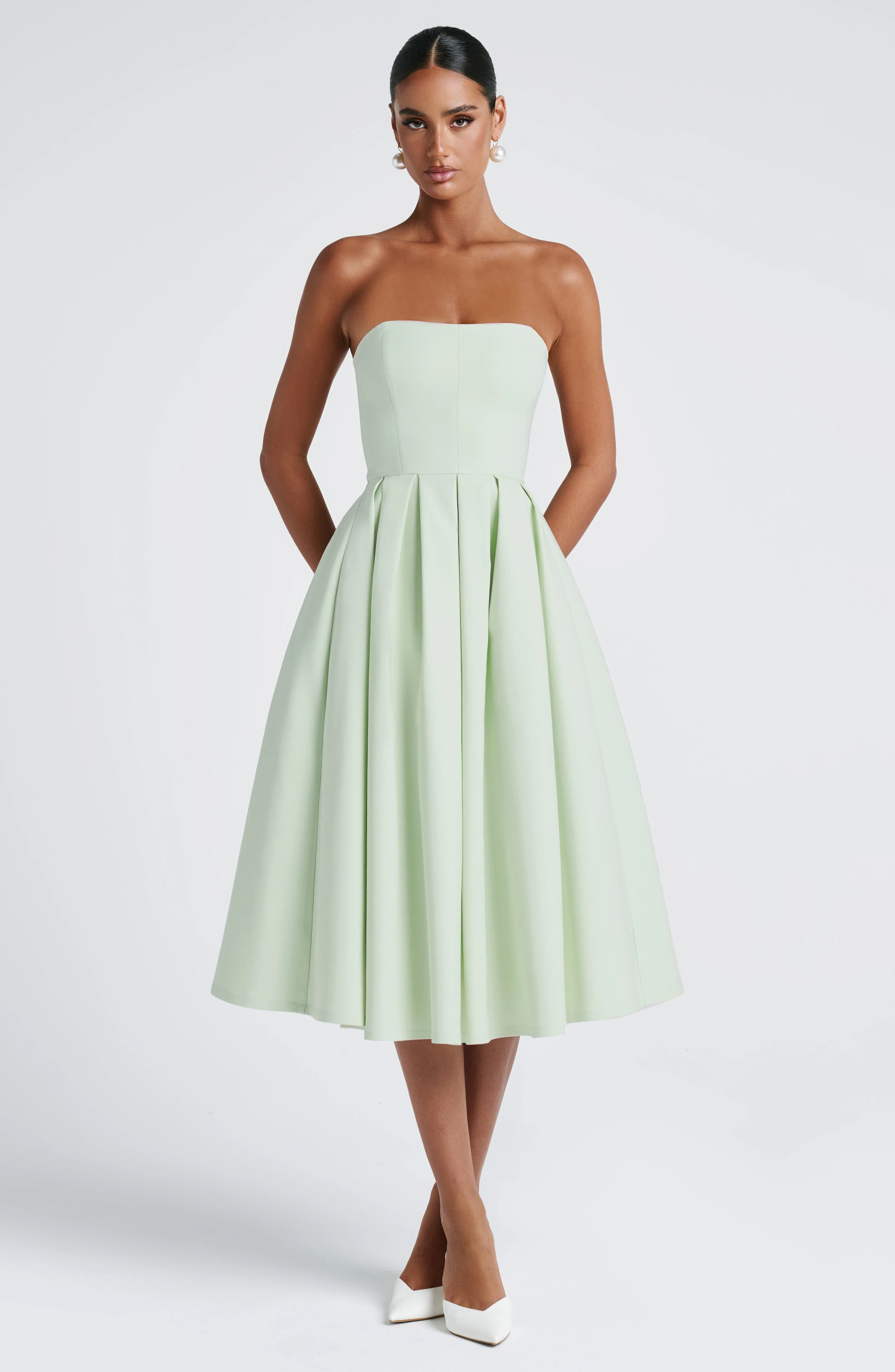 Edith Midi Dress - Mint - Image 8