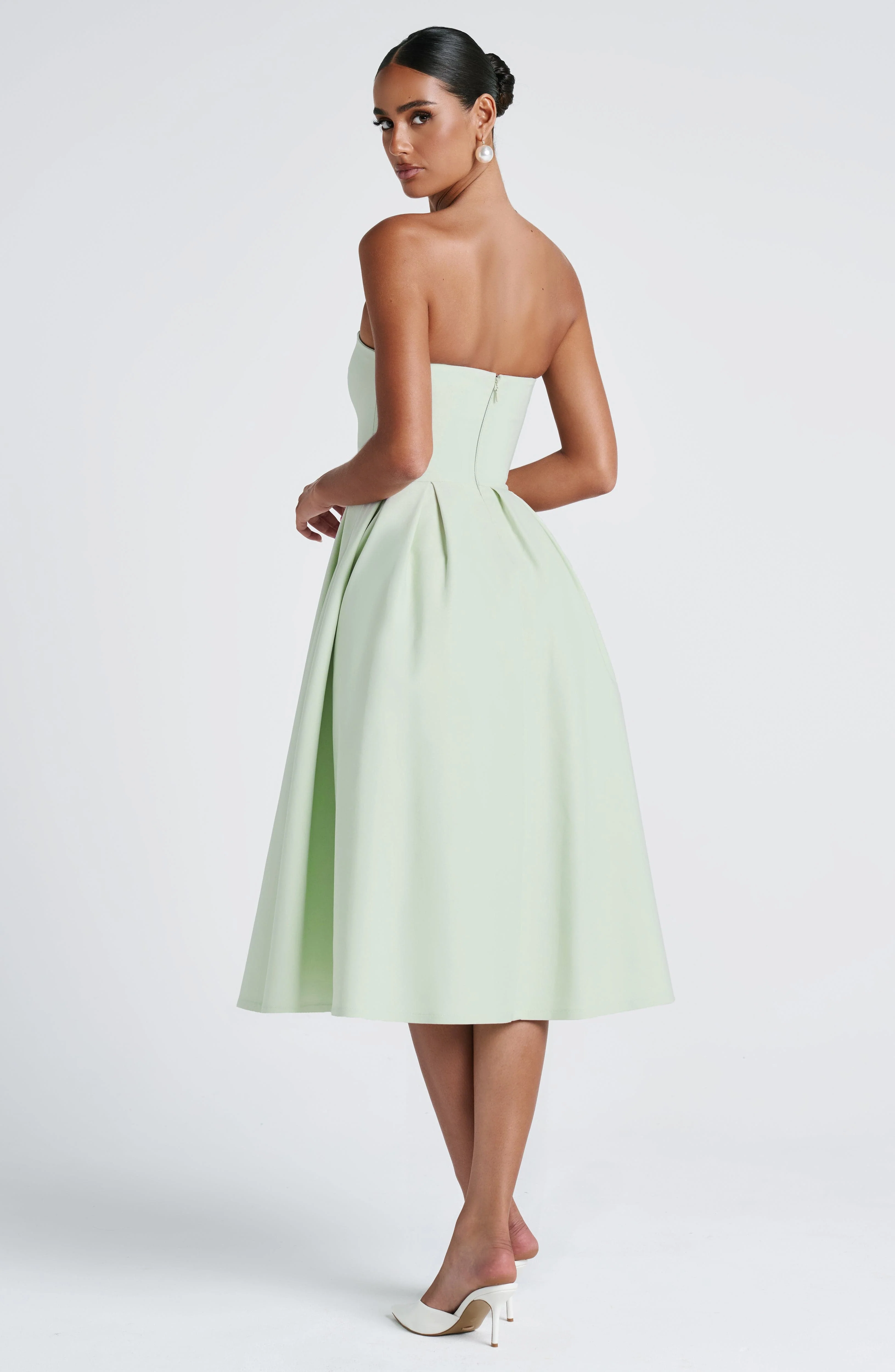 Edith Midi Dress - Mint - Image 9