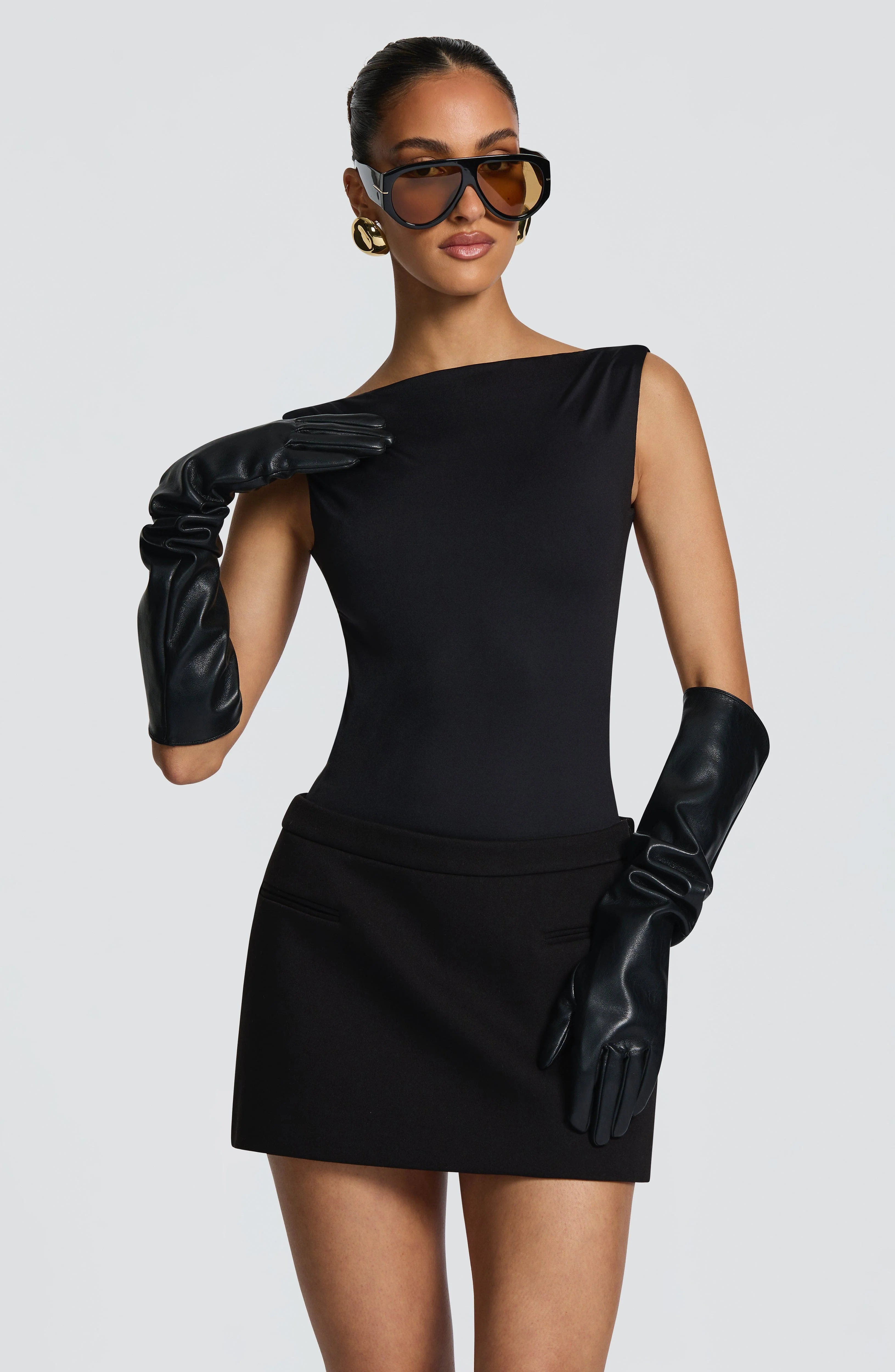 Edna Mini Skirt - Black - Image 7