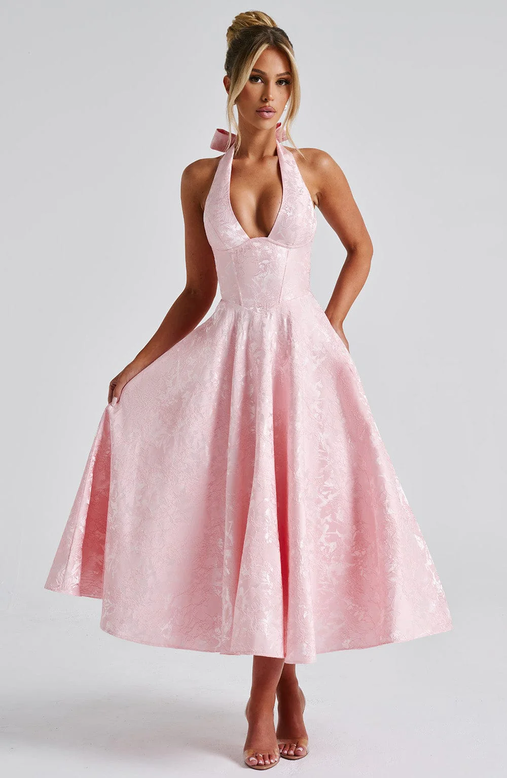 Effie Midi Dress - Blush - Image 7
