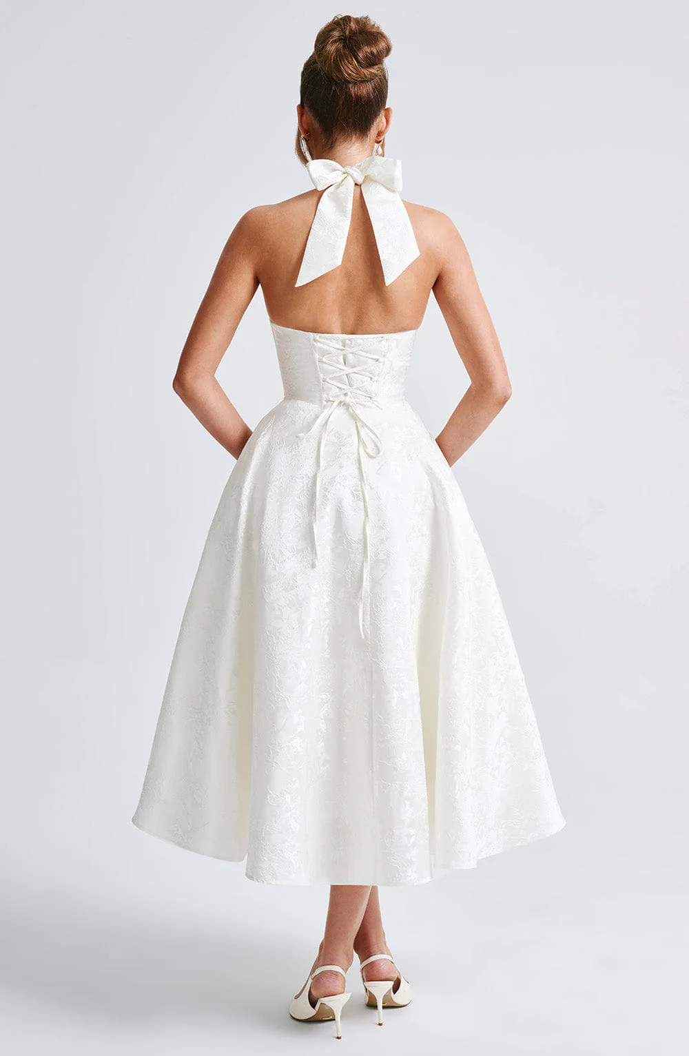 Effie Midi Dress - Ivory - Image 18