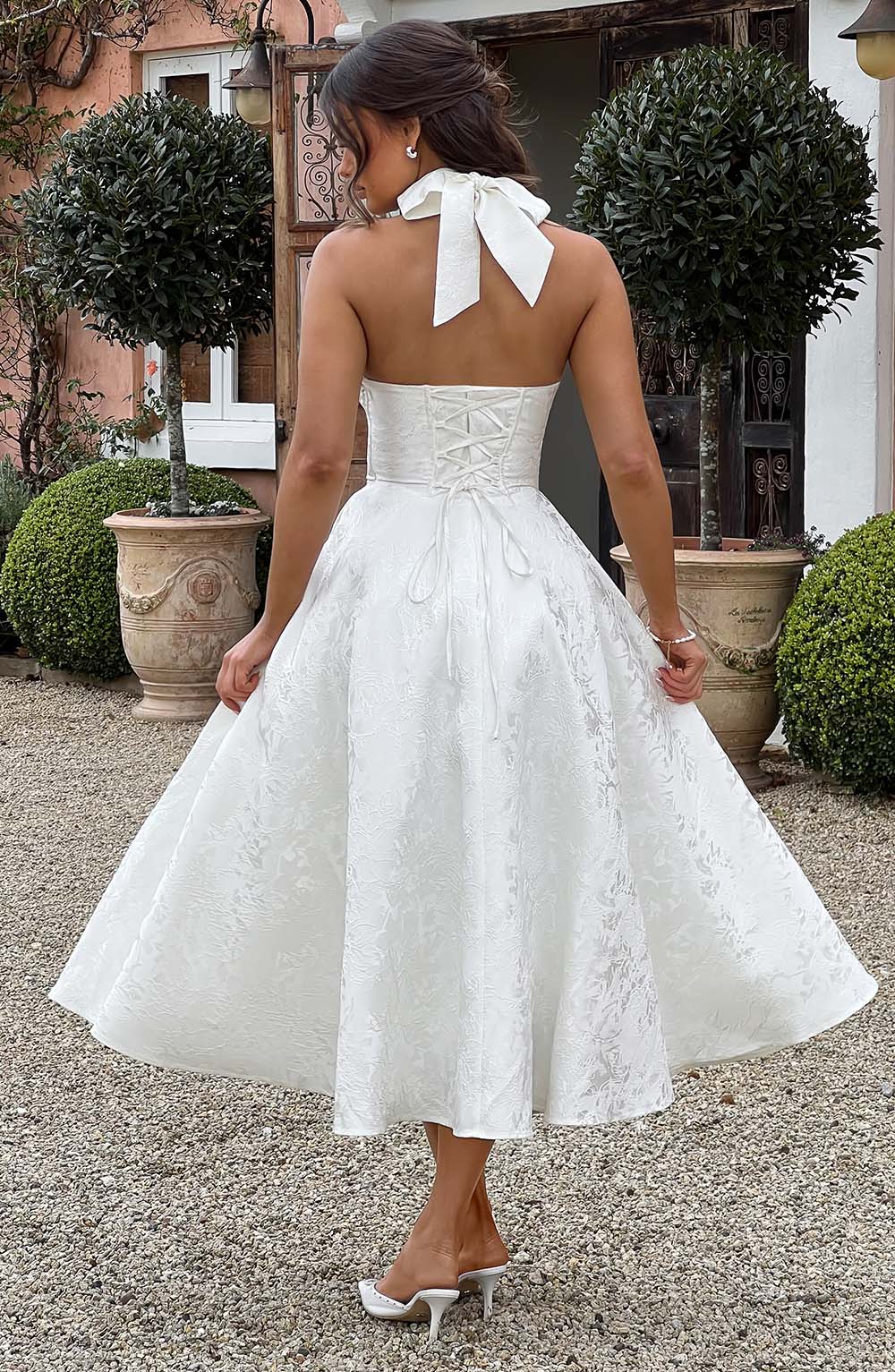Effie Midi Dress - Ivory - Image 3