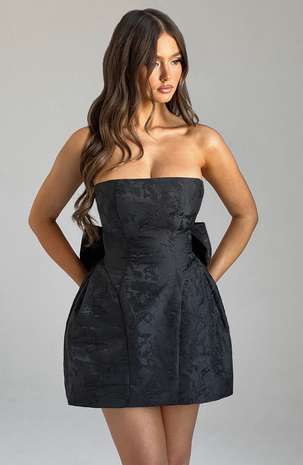 Elenora Mini Dress - Black - Image 12