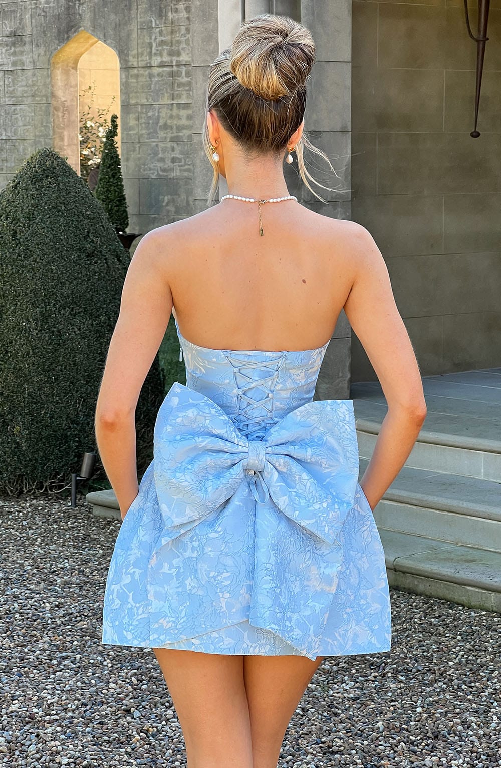 Elenora Mini Dress - Blue - Image 2