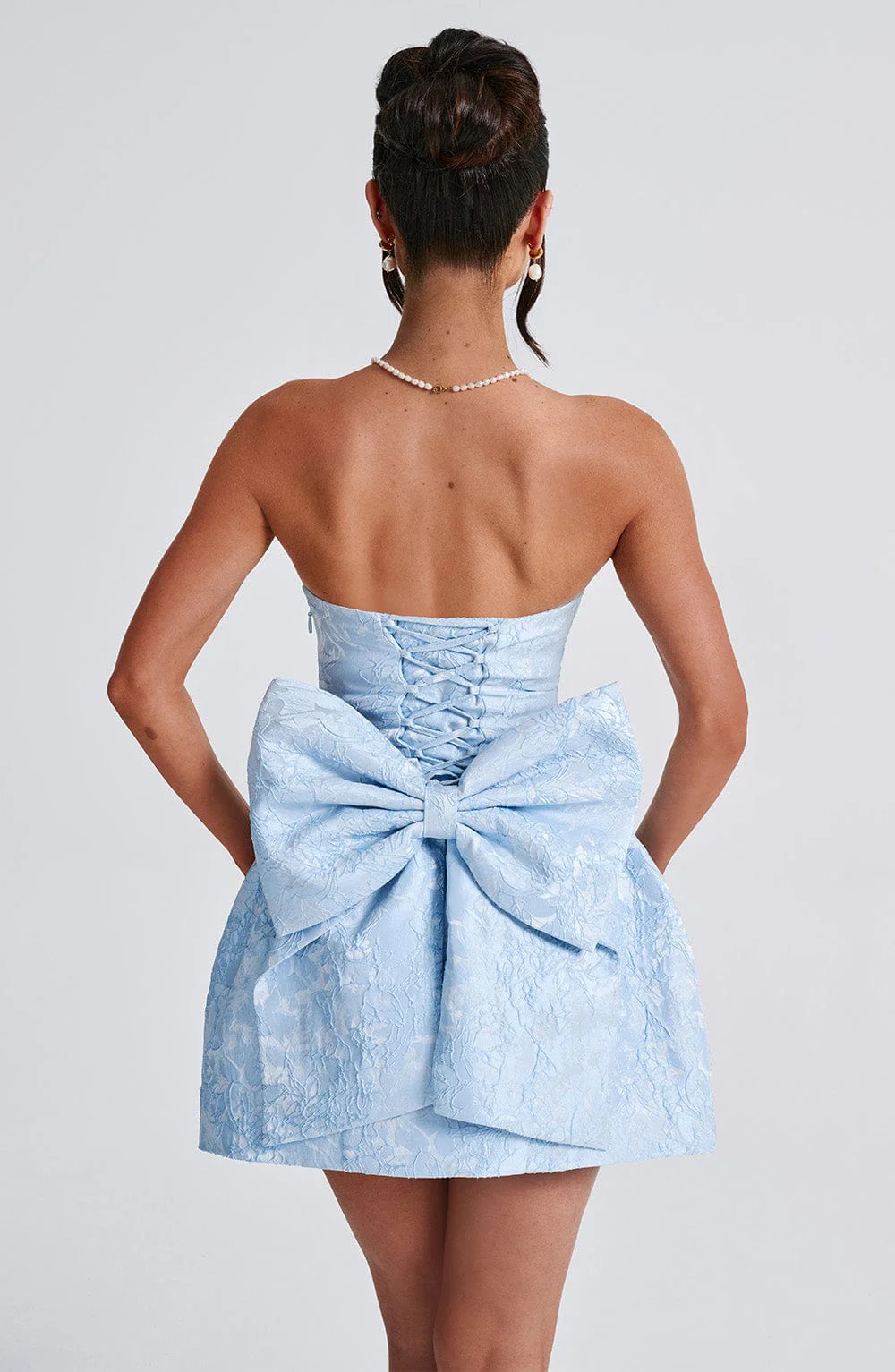 Elenora Mini Dress - Blue - Image 5