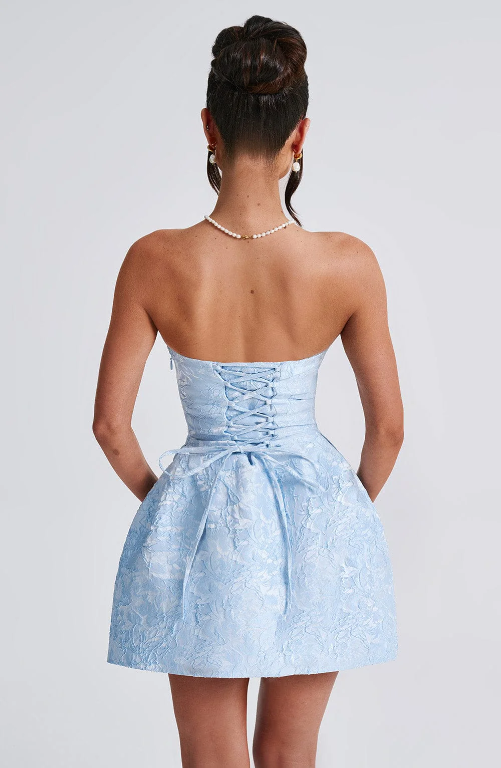 Elenora Mini Dress - Blue - Image 6