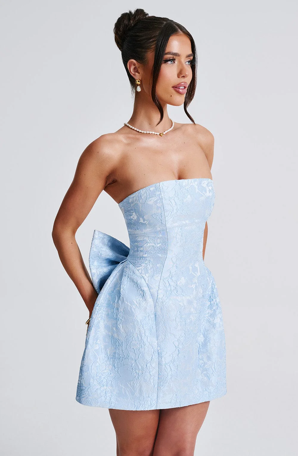 Elenora Mini Dress - Blue - Image 8
