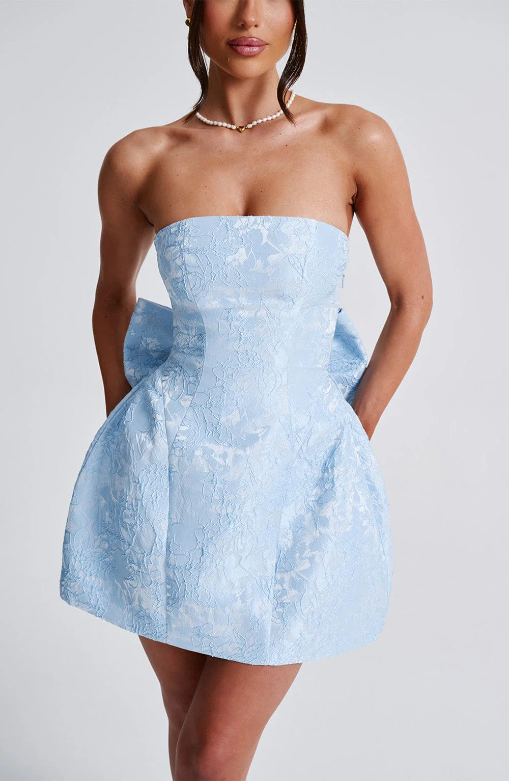 Elenora Mini Dress - Blue - Image 9