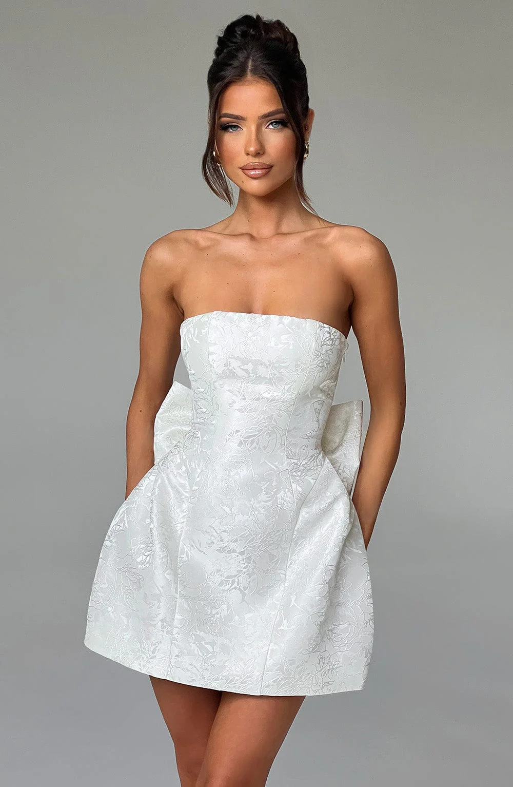 Elenora Mini Dress - Ivory - Image 12
