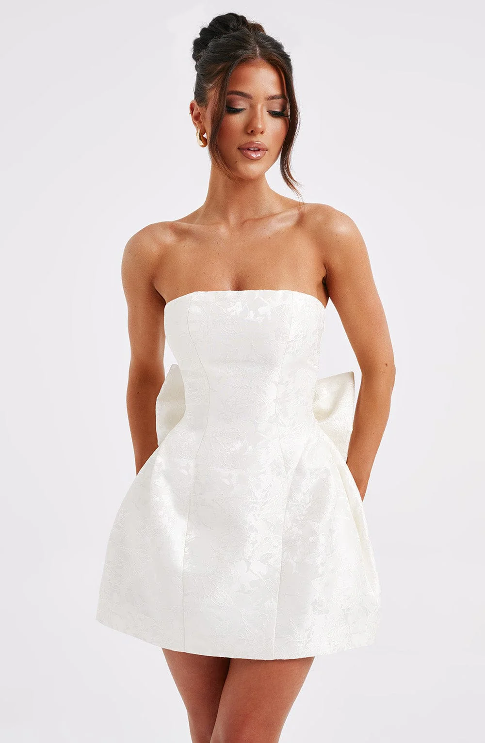 Elenora Mini Dress - Ivory - Image 3