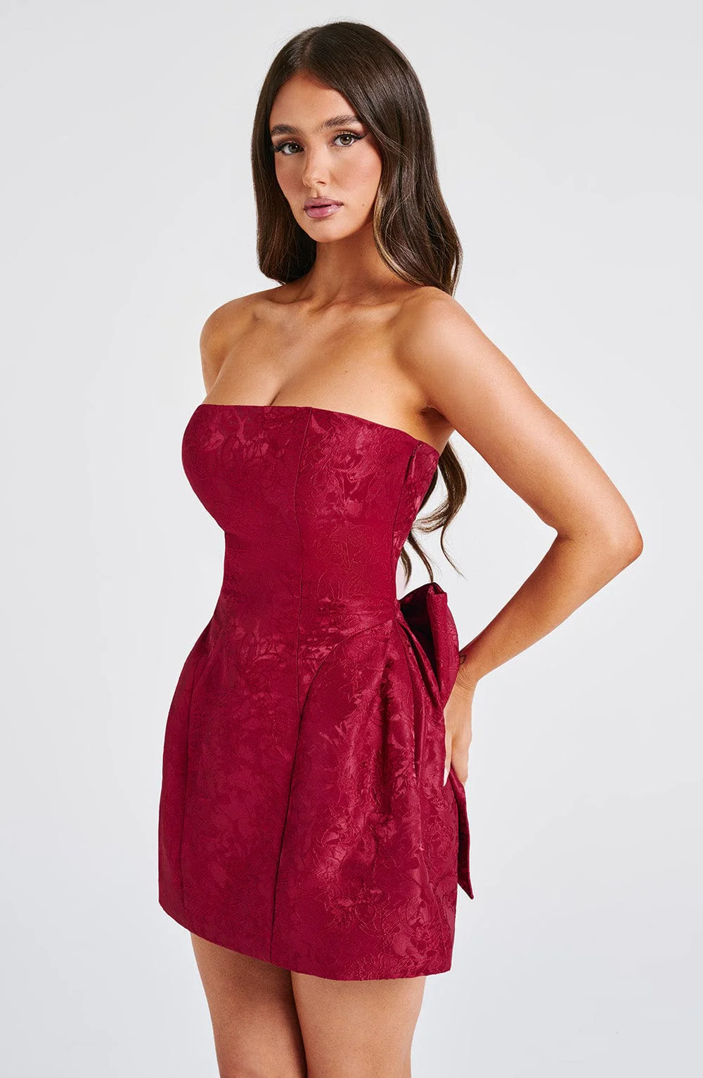 Elenora Mini Dress - Red - Image 10