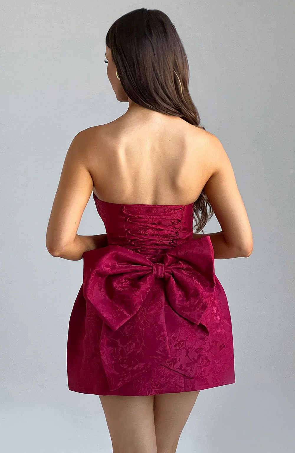 Elenora Mini Dress - Red - Image 2