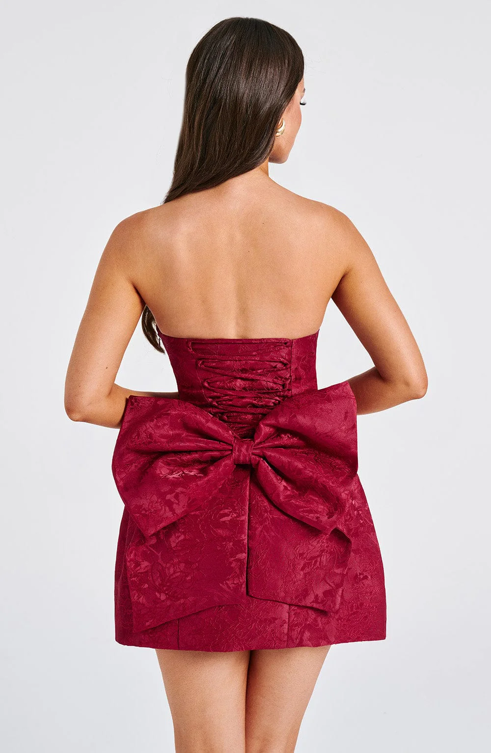 Elenora Mini Dress - Red - Image 8
