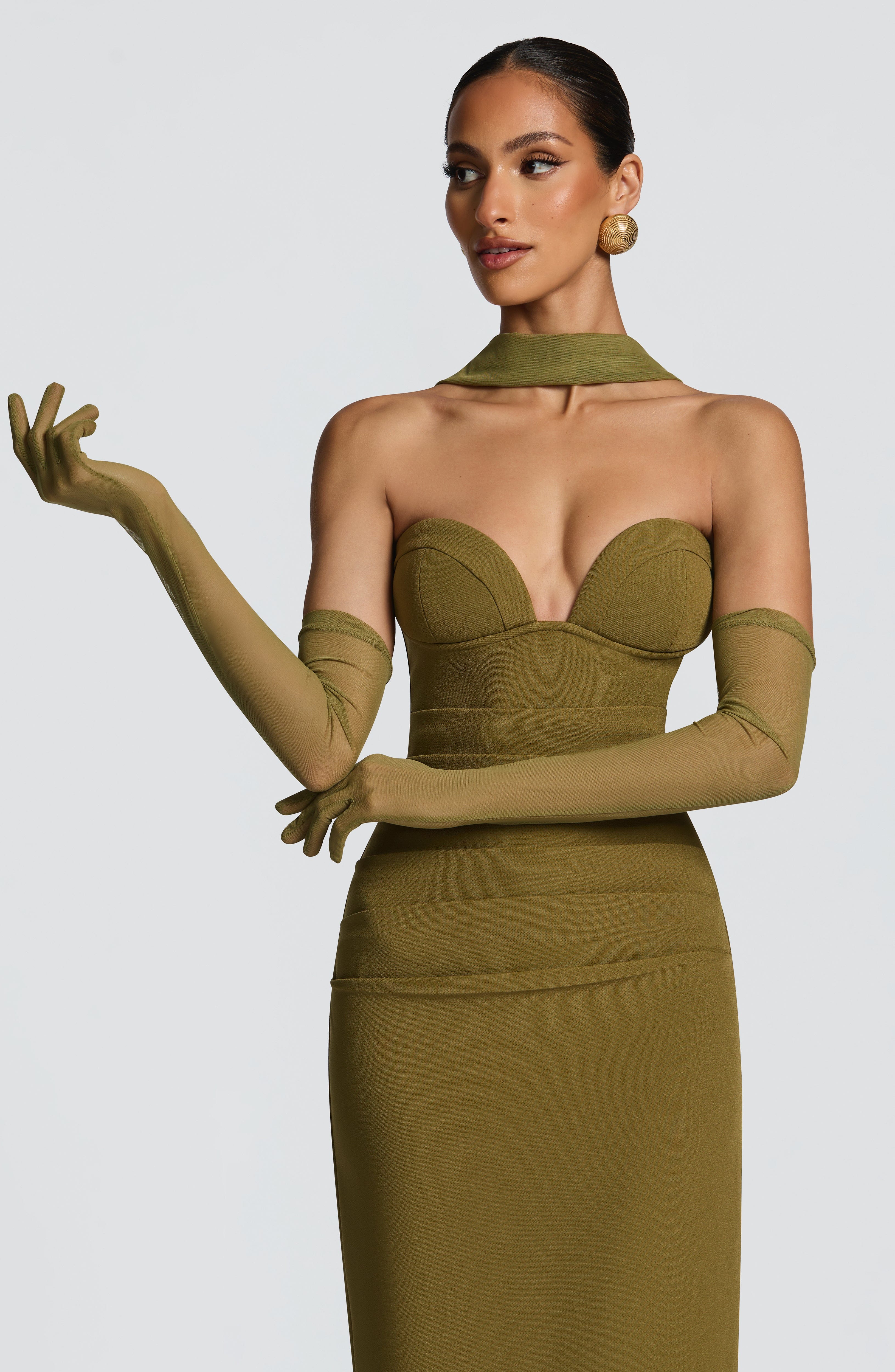 Eli Gloves - Deep Olive - Image 3