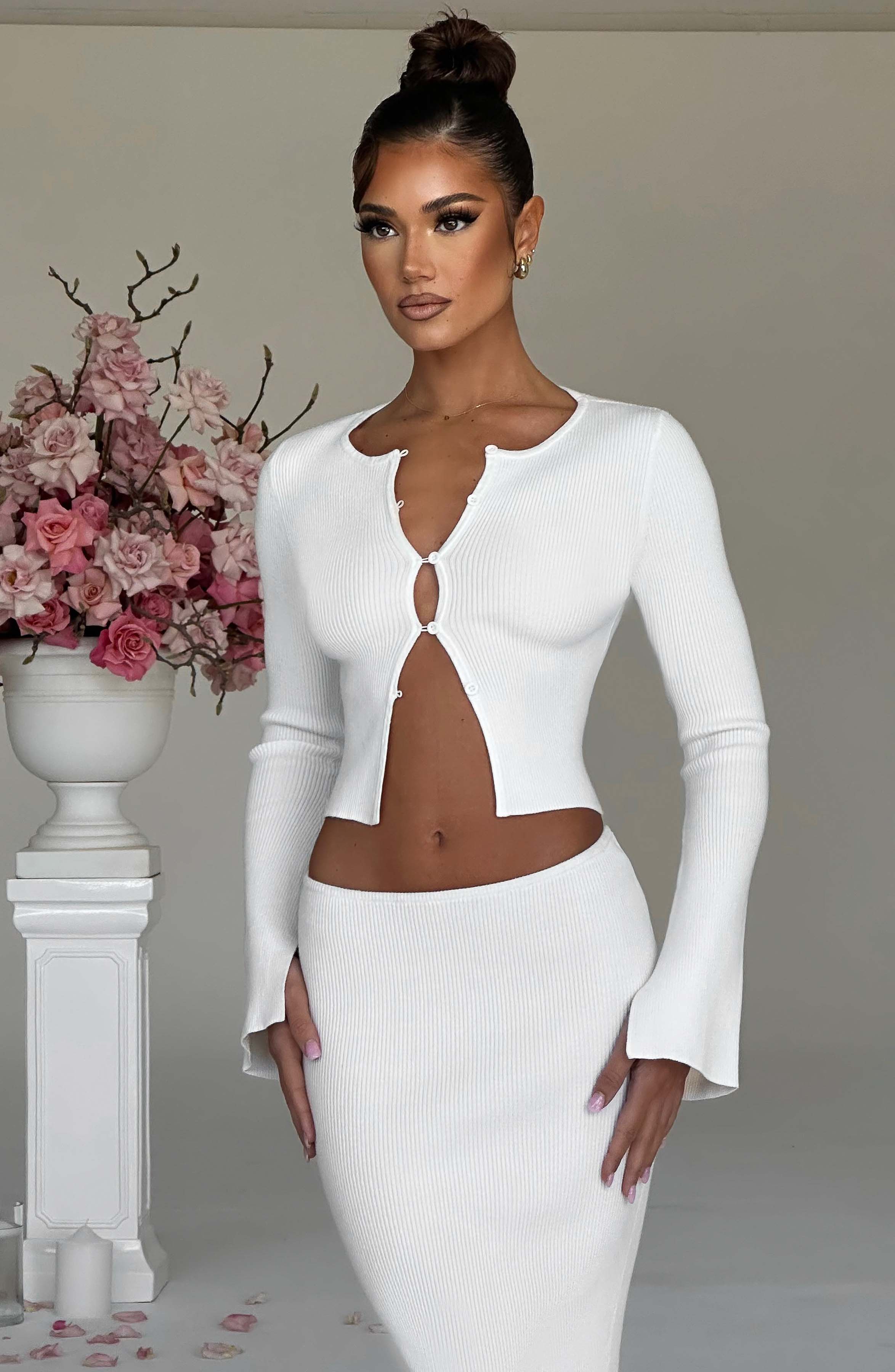 Elia Maxi Skirt - White - Image 3