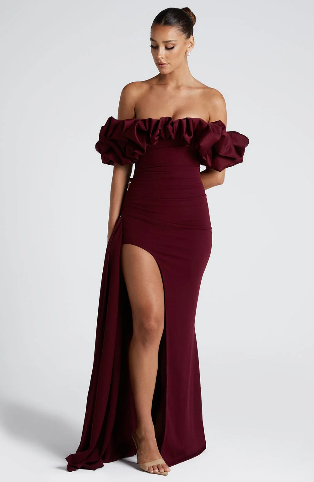 Elsie Maxi Dress - Cherry Lacquer - Image 11