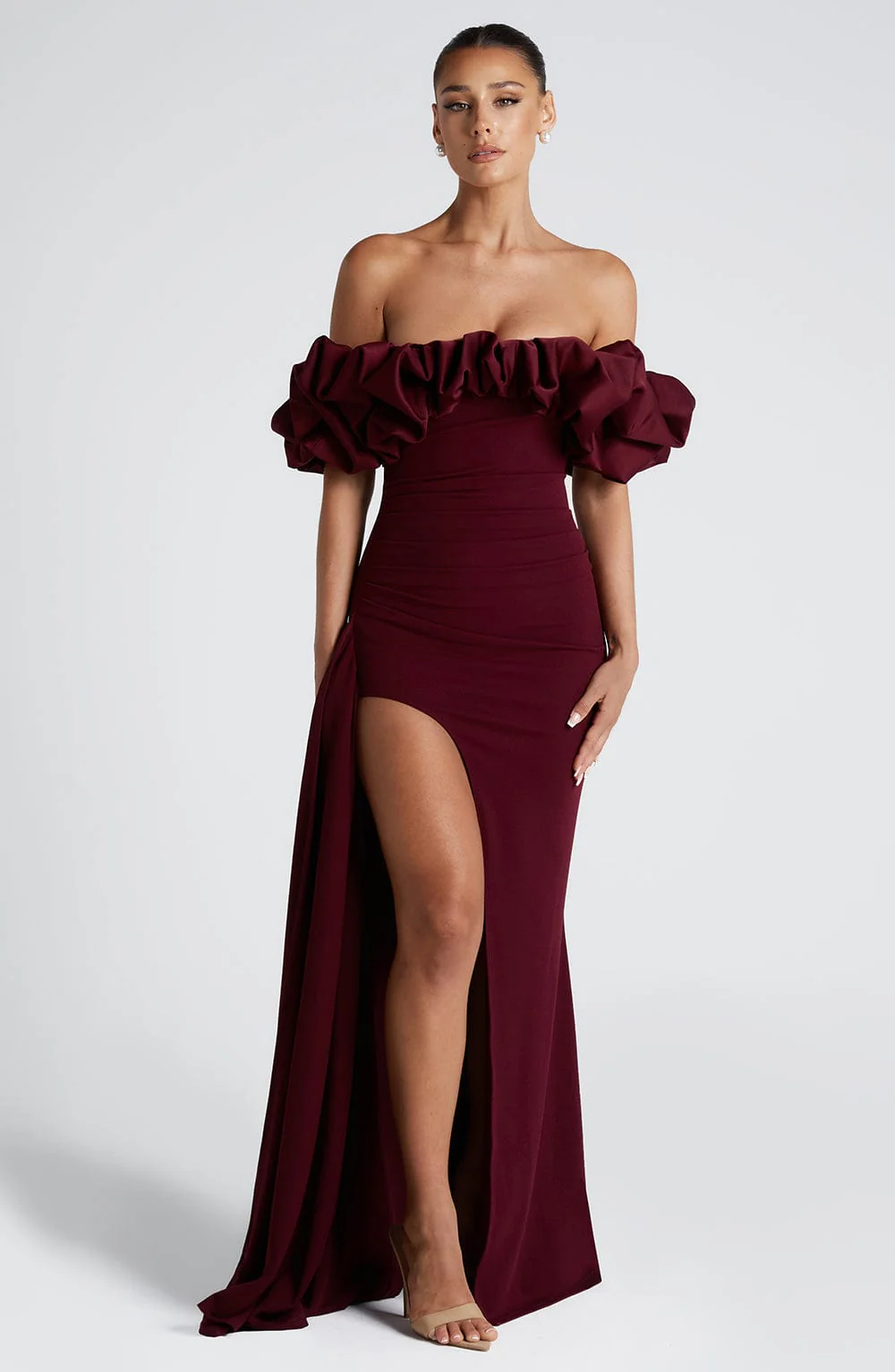 Elsie Maxi Dress - Cherry Lacquer - Image 5