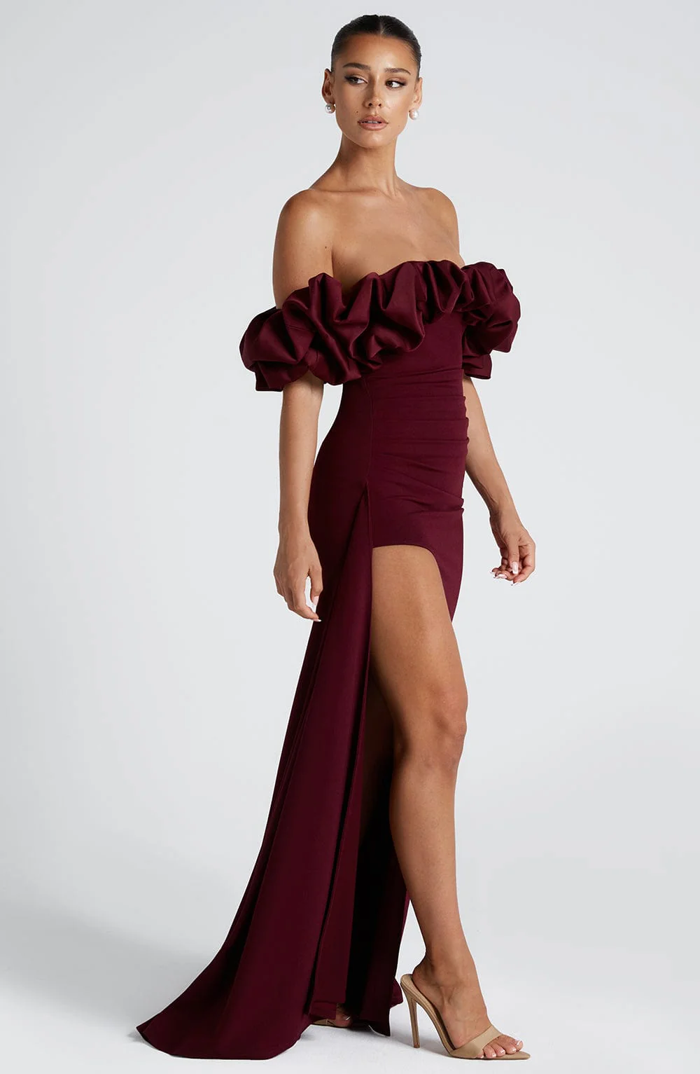 Elsie Maxi Dress - Cherry Lacquer - Image 8