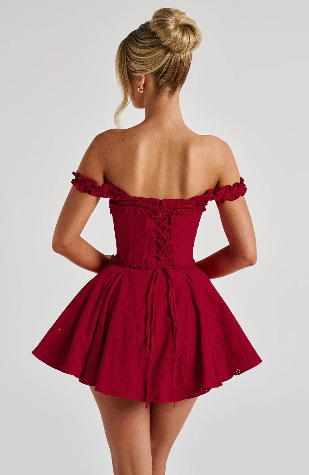 Elva Playsuit - Red - Image 3