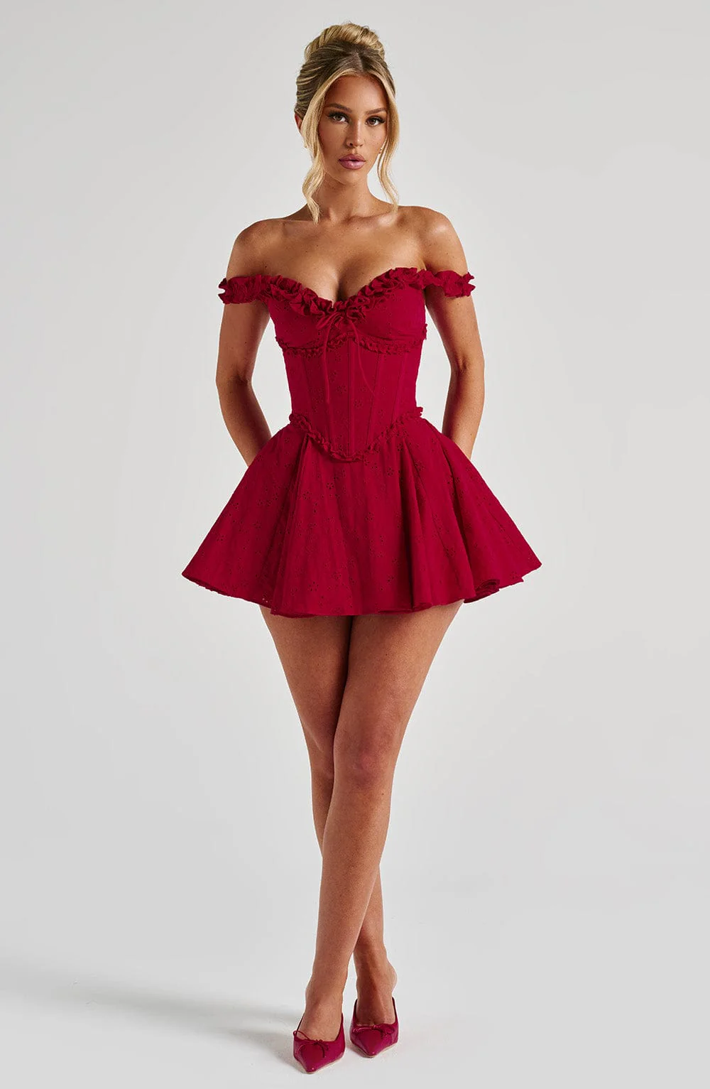 Elva Playsuit - Red - Image 5