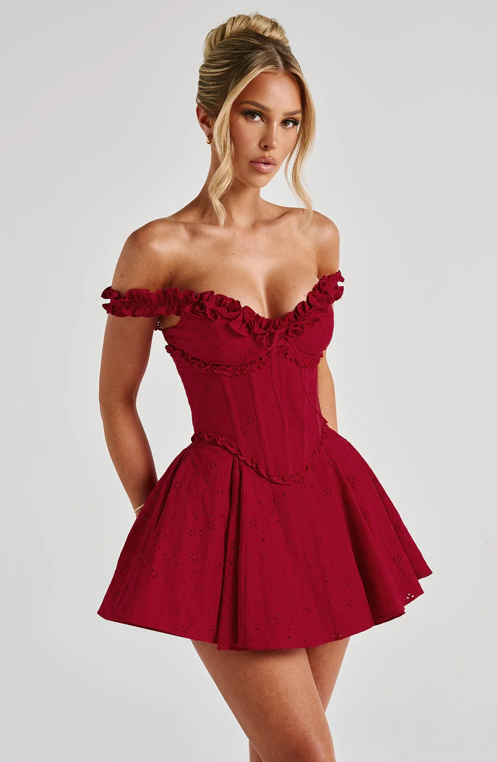 Elva Playsuit - Red - Image 6