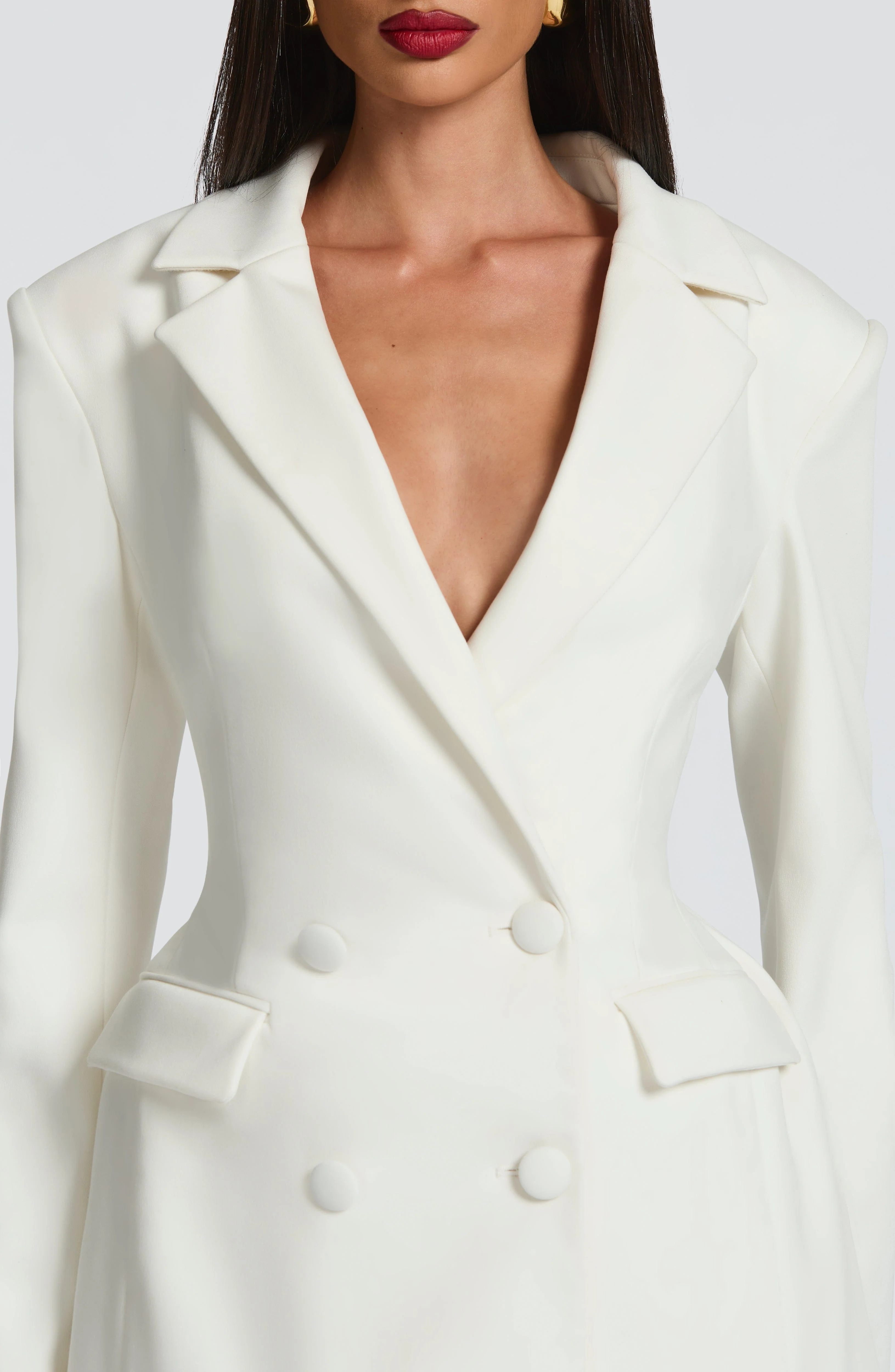 Elvira Mini Dress - Ivory - Image 5