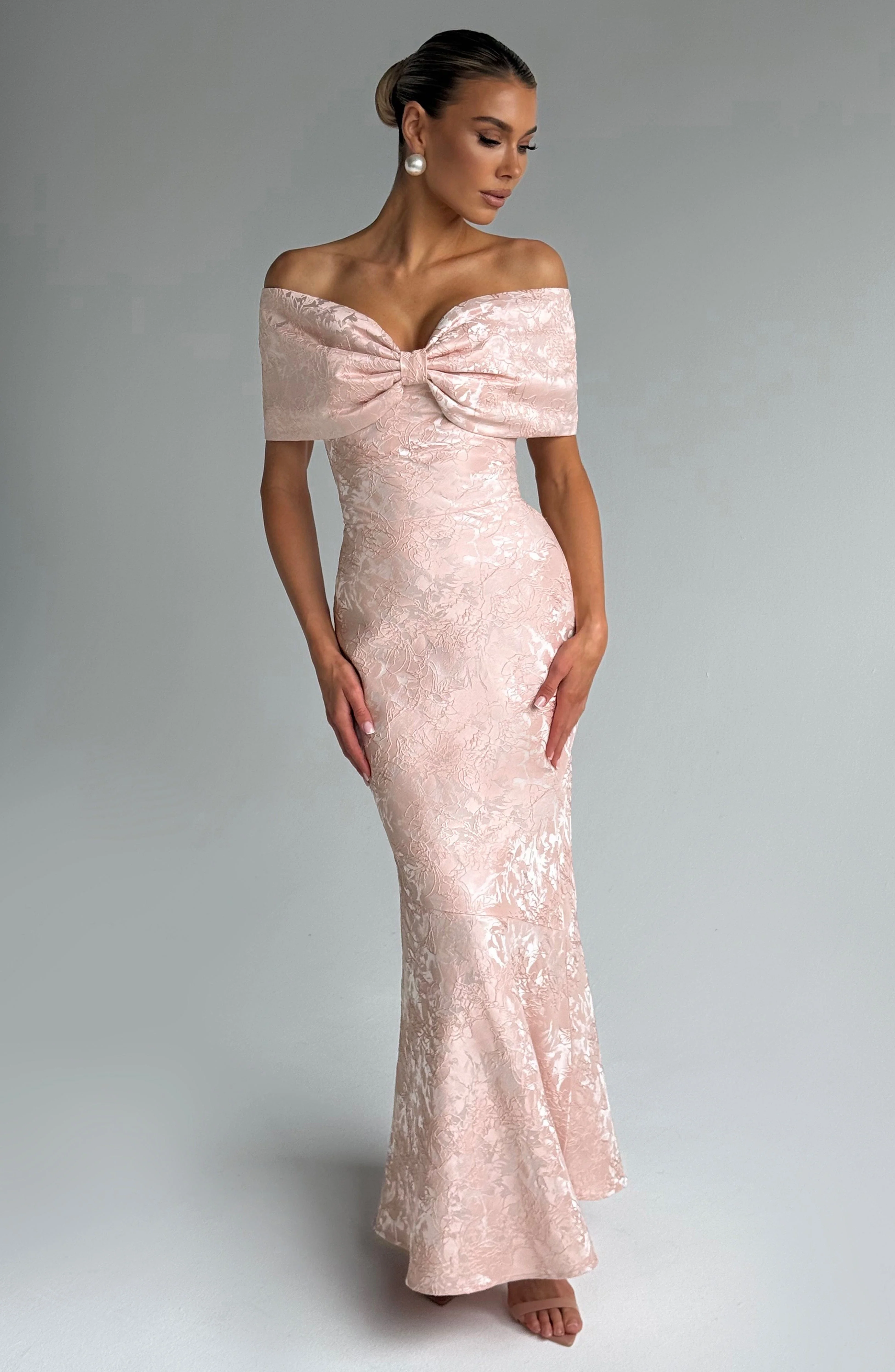 Emberly Maxi Dress - Soft Peach - Image 4